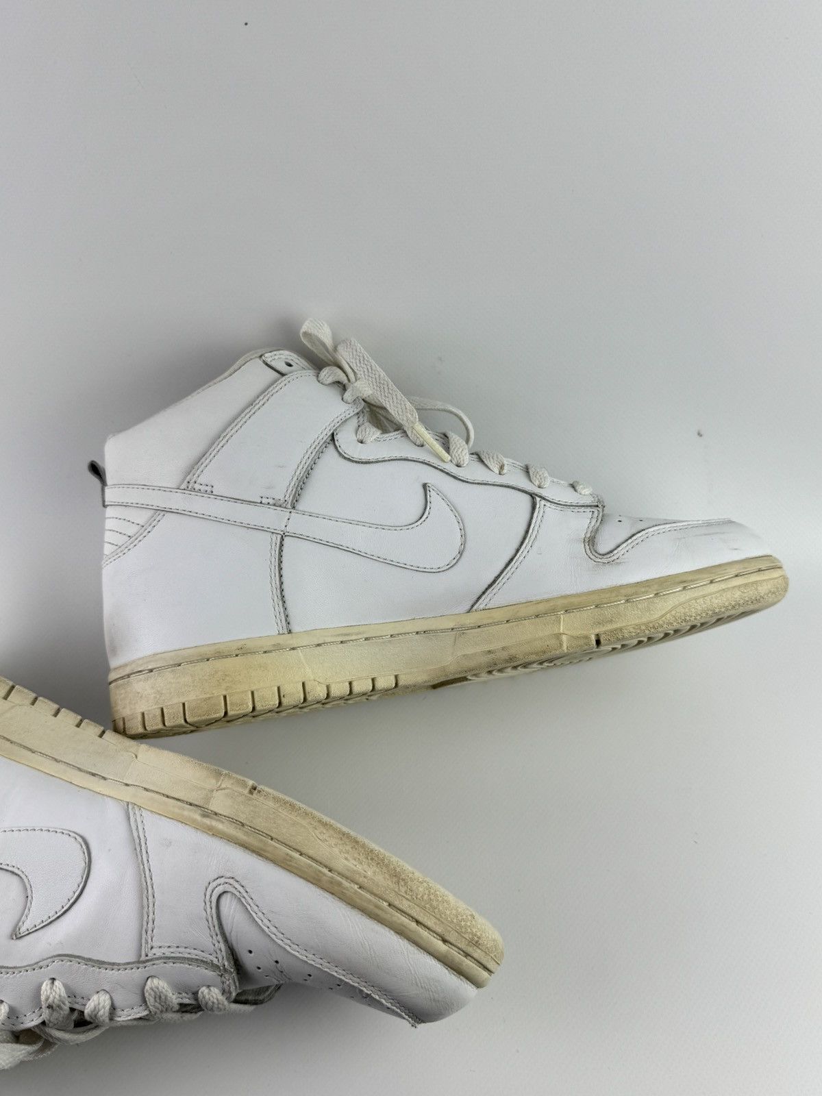 Nike Vintage 2005 Nike Dunk High White US8 Size US 8 / EU 41 - 6 Thumbnail