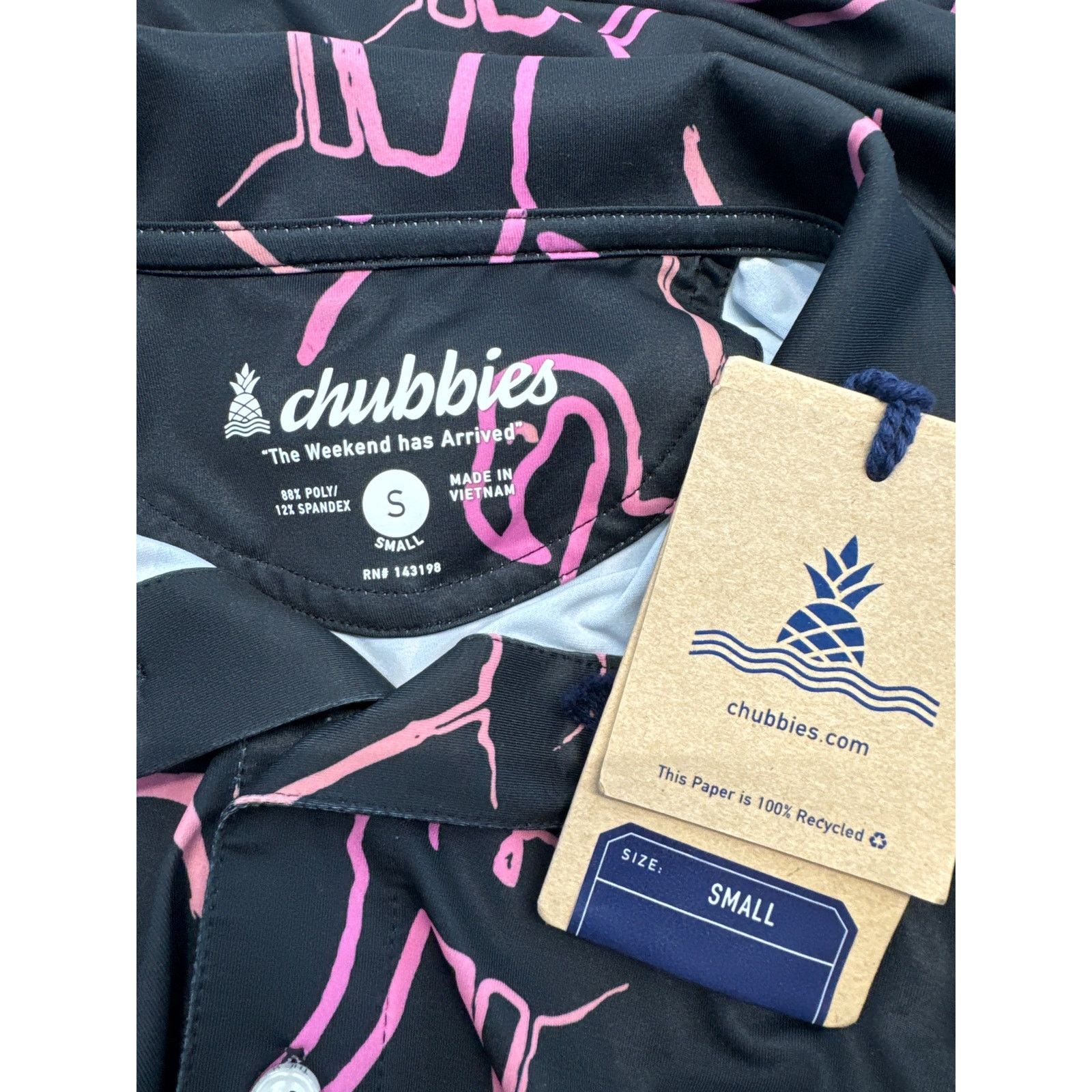 Chubbies Chubbies “The Pretty Palette” Performance Polo men sz S Size US S / EU 44-46 / 1 - 5 Thumbnail