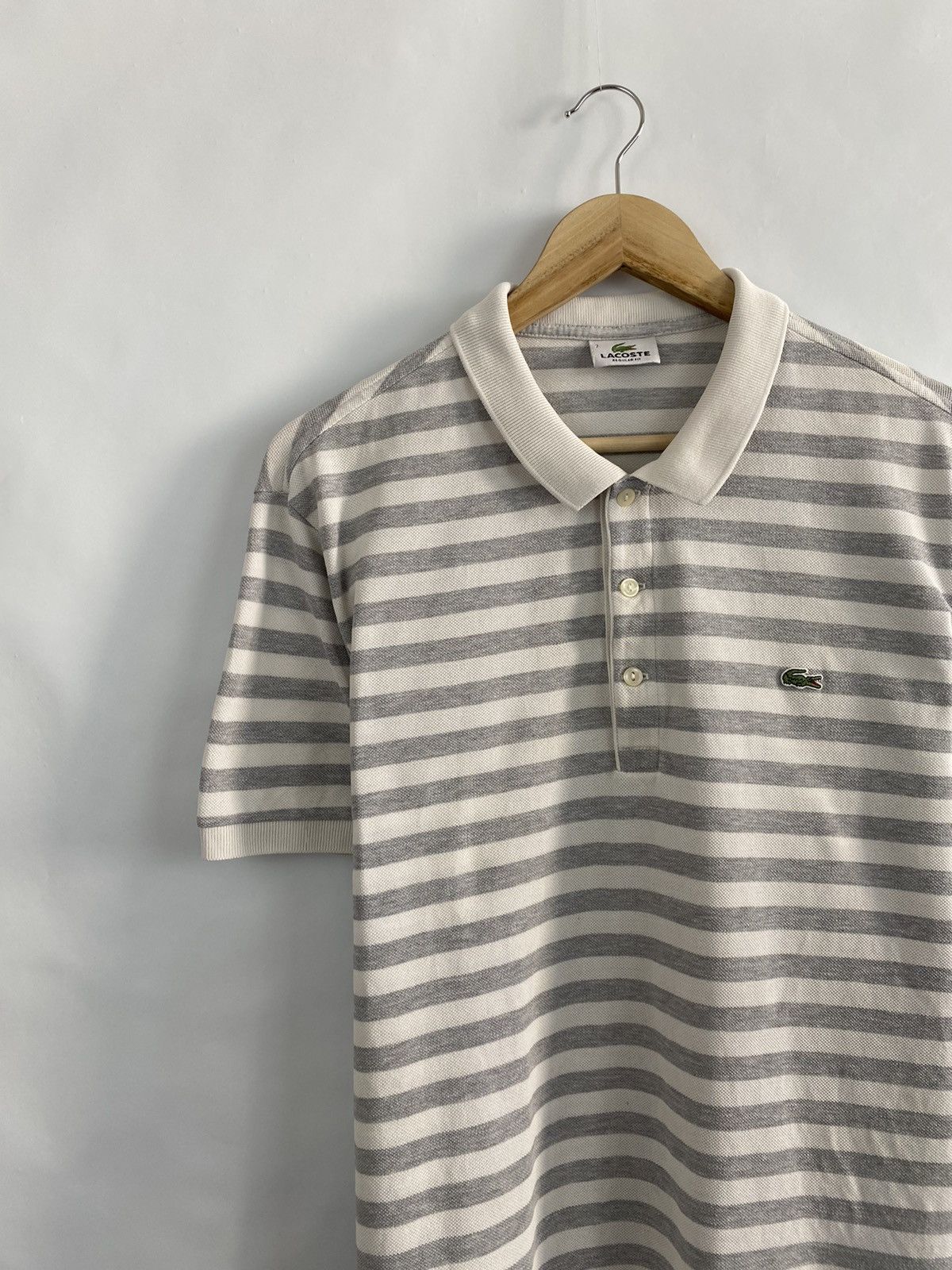 Lacoste 🇫🇷 Vintage Lacoste Polo T-Shirt made in France Retro Rare Size US L / EU 52-54 / 3 - 3 Thumbnail