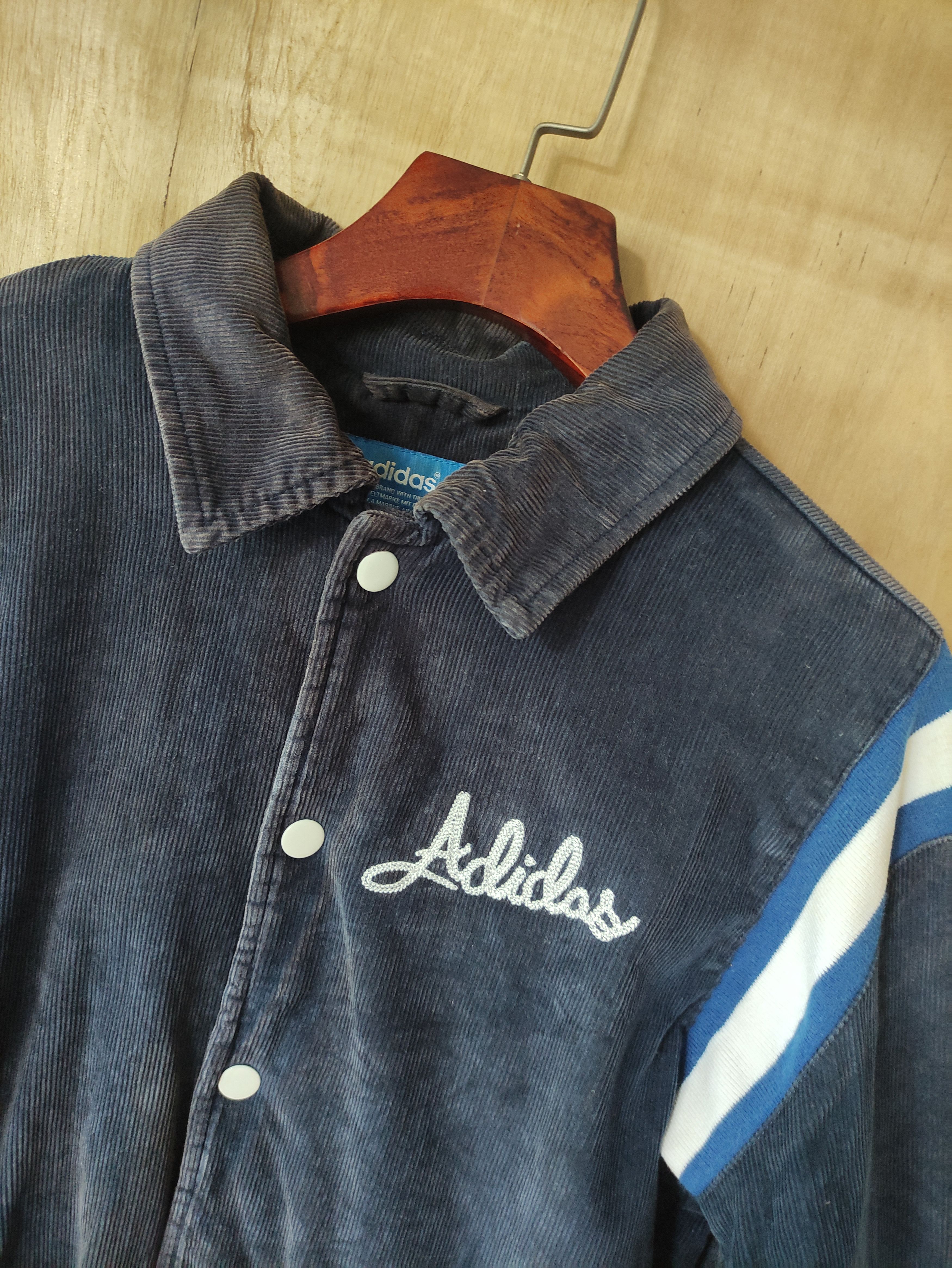 Adidas ADIDAS ORIGINALS JACKET BLOUSON CORDUROY PADDED NAVY Size US S / EU 44-46 / 1 - 11 Thumbnail