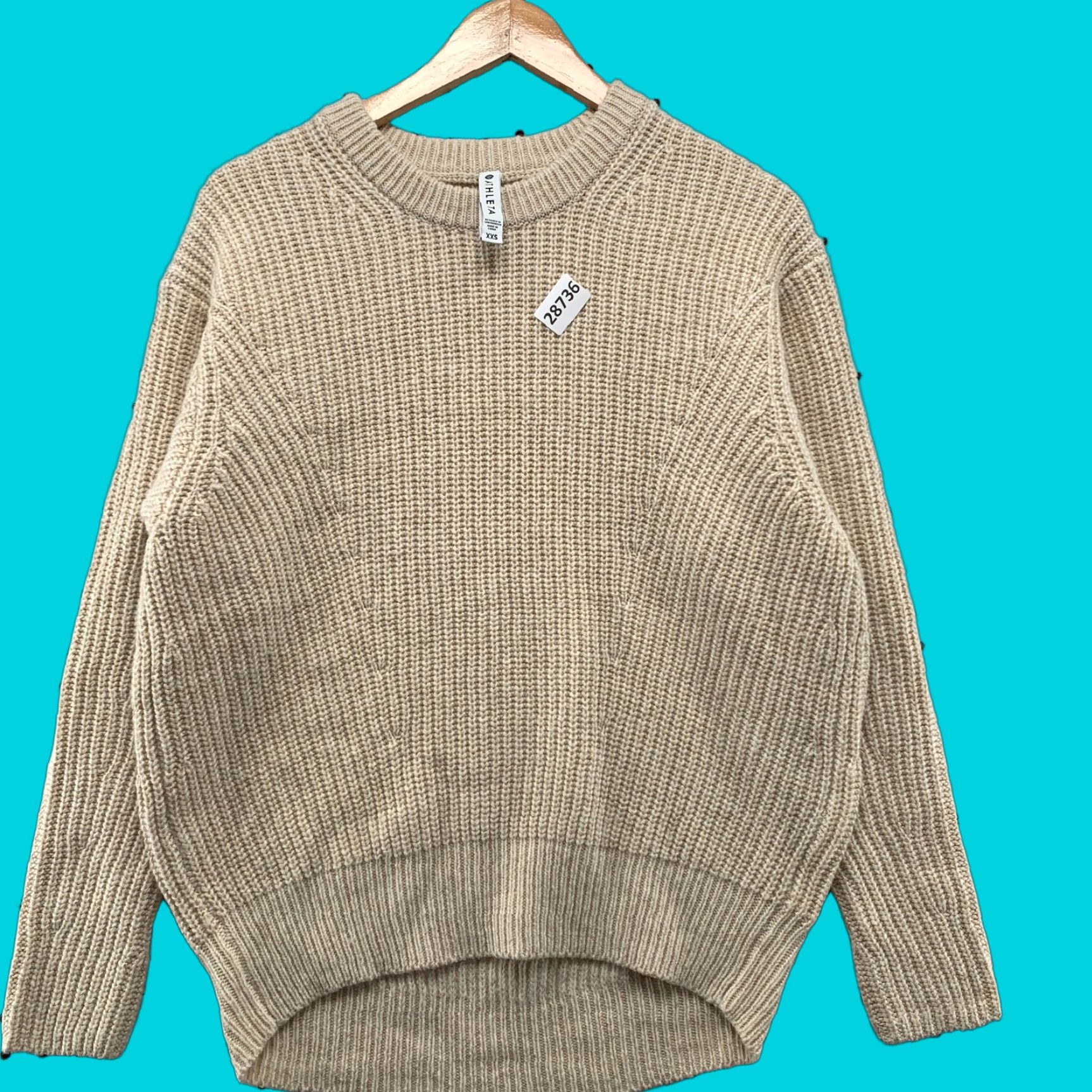 Athleta Athleta Knit Sweater Womens 2XS Cream Wool Blend Long Sleeve Pullover 21.5x24 Ivory Solid Wool Blend Knit Pullover Womens XS? Size XXS / US 00 / IT 34 - 1 Thumbnail