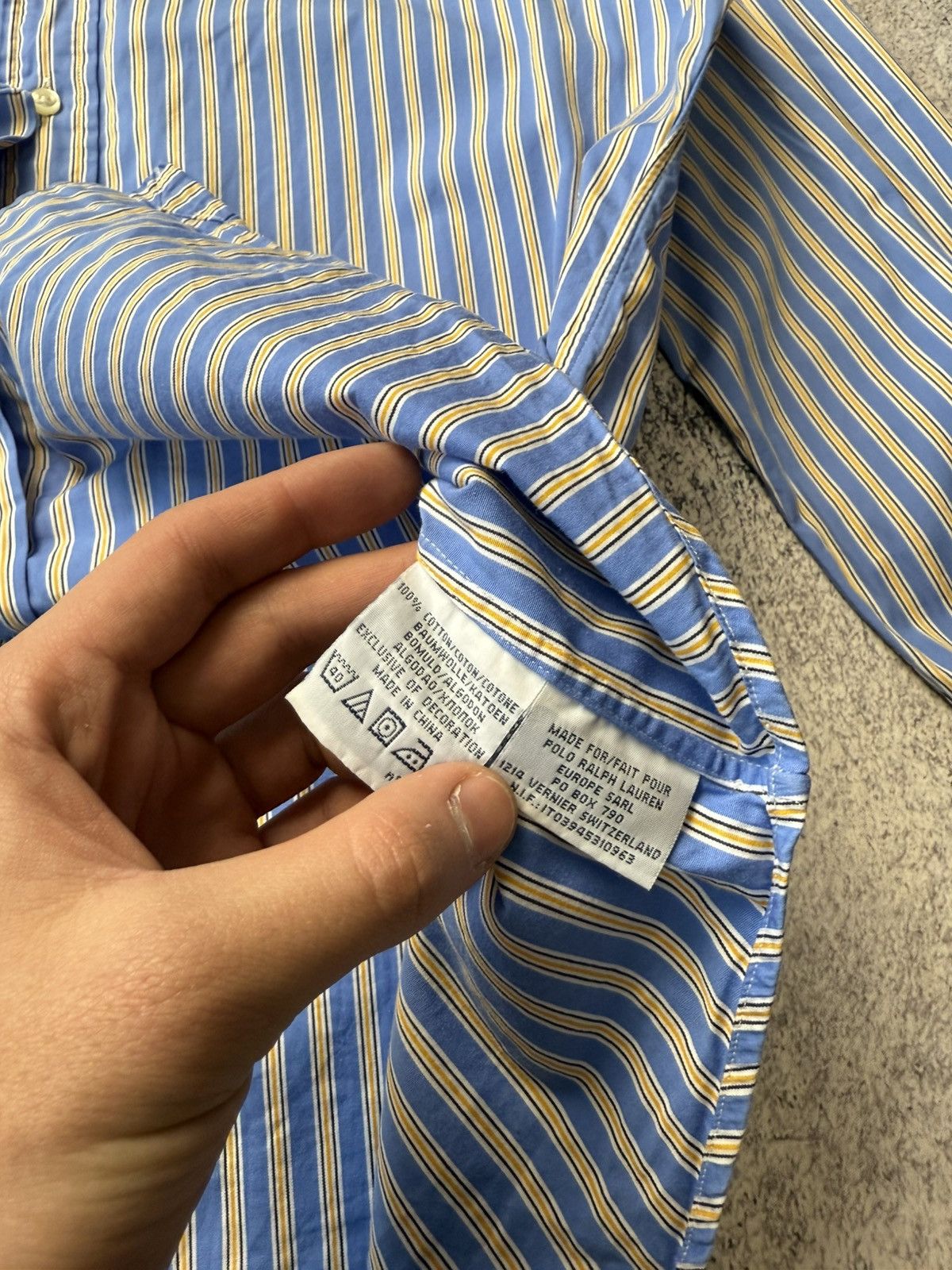 Polo Ralph Lauren Vintage RALPH LAUREN Striped long Sleeved Shirt Rare Size US M / EU 48-50 / 2 - 12 Thumbnail