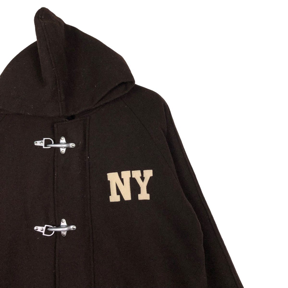 Japanese Brand × Vintage 🔥VINTAGE WOOL JACKET IL DOMANI NY NEW YORK BIG LOGO Size US M / EU 48-50 / 2 - 6 Thumbnail