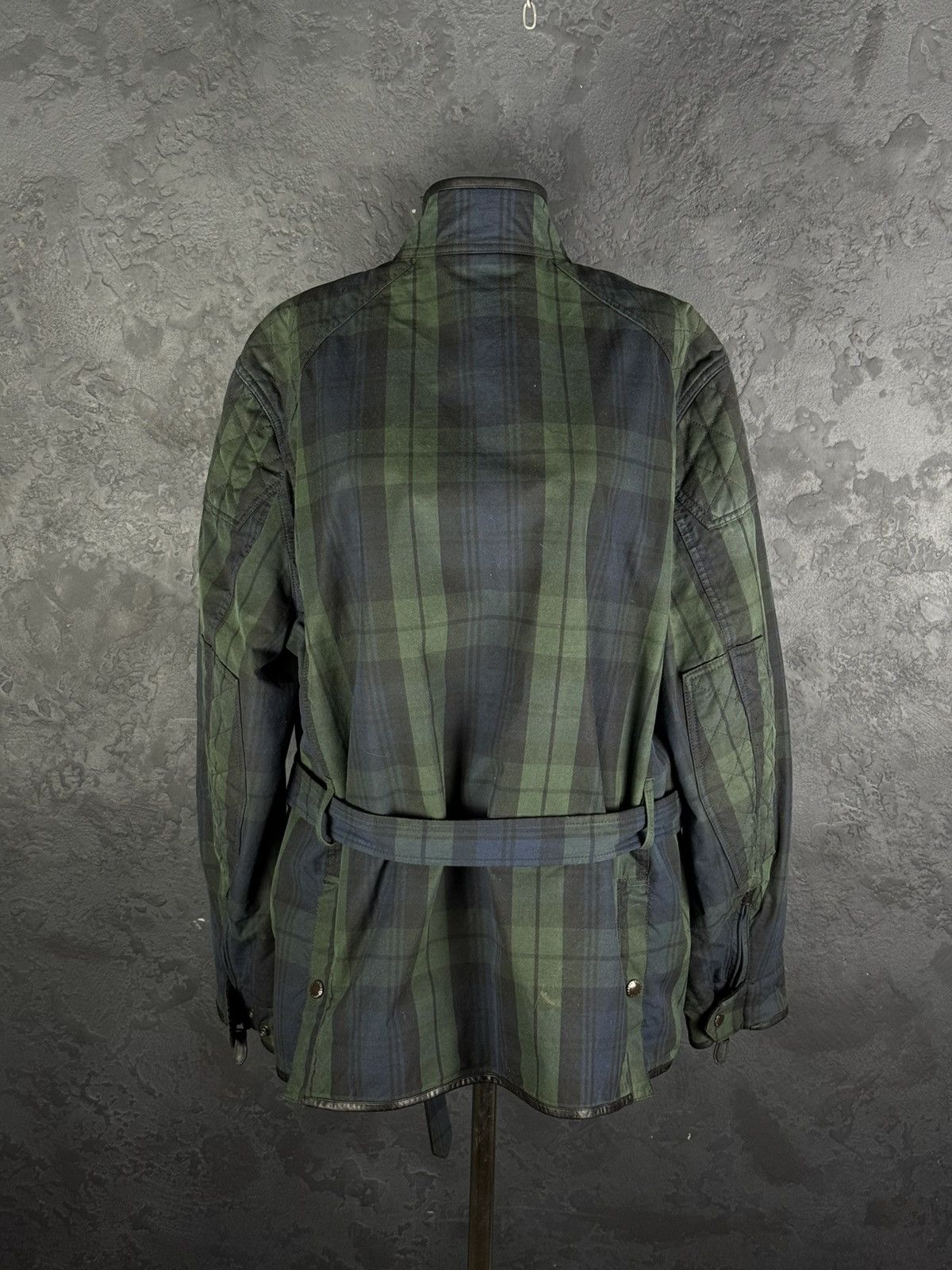 Polo Ralph Lauren Vintage Polo Ralph Lauren Mens Waxed Belted Motorcycl Jacket Size US XL / EU 56 / 4 - 13 Thumbnail