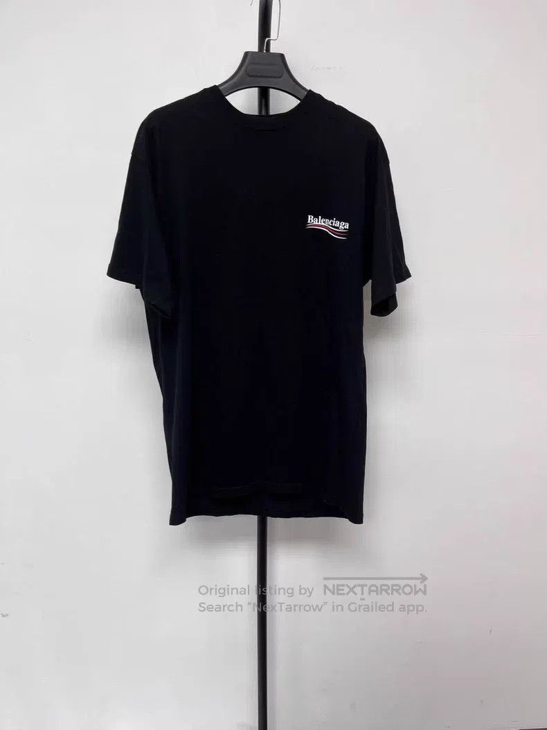 Balenciaga Balenciaga Printed Loose Round Neck Short Sleeve T-Shirt Size US XS / EU 42 / 0 - 1 Thumbnail