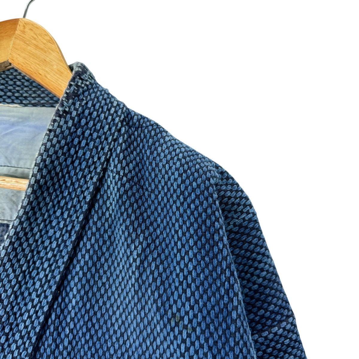 Indigo 🌟INDIGO NORAGI SASHIKO KENDO ERA BORO KIMONO Size US L / EU 52-54 / 3 - 8 Thumbnail