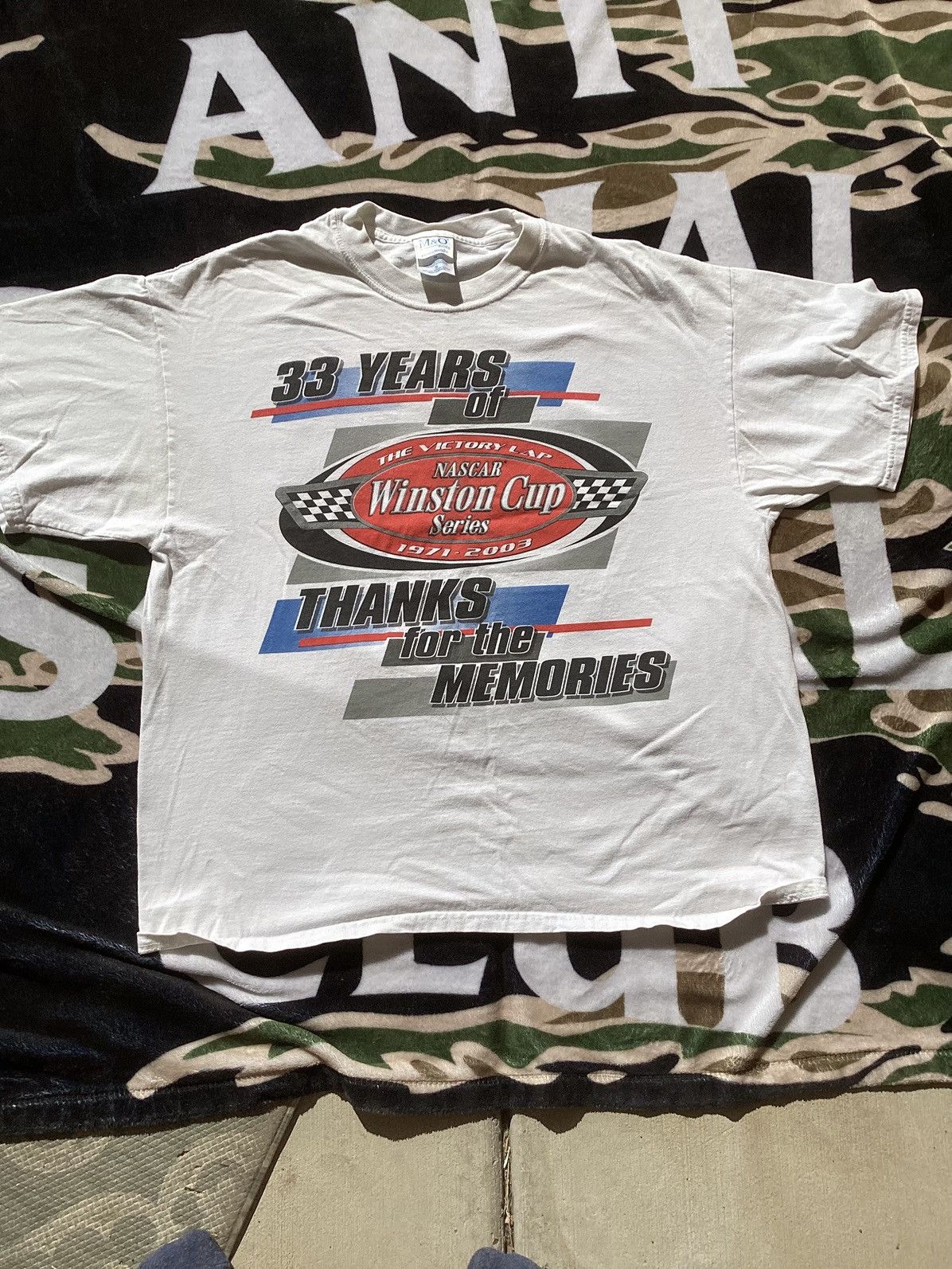 NASCAR Vtg 2003 33 years of NASCAR Winston cup thx for memories Tee Size US L / EU 52-54 / 3 - 1 Thumbnail