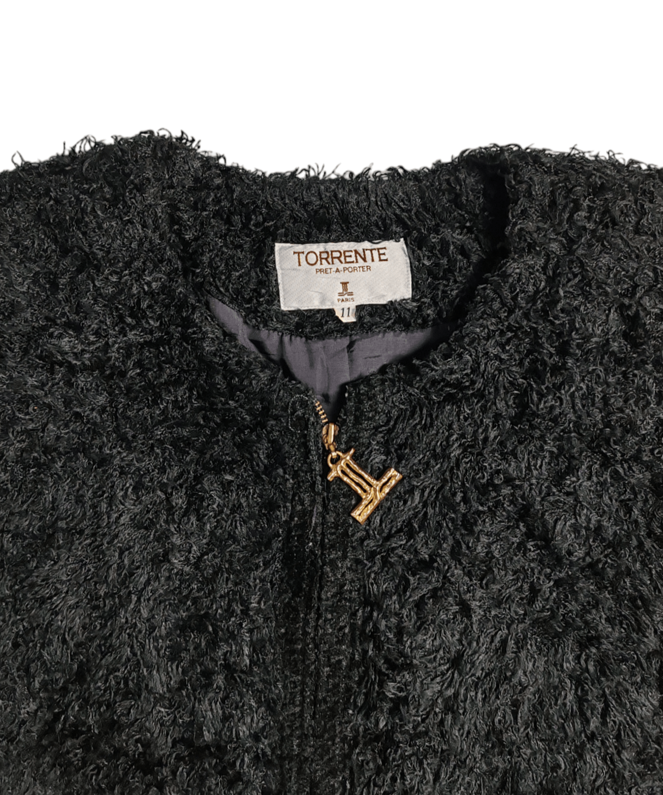Other Torrente Pret-A-Porter Paris Faux Curly Fur Jacket size 11 Size ONE SIZE - 5 Thumbnail