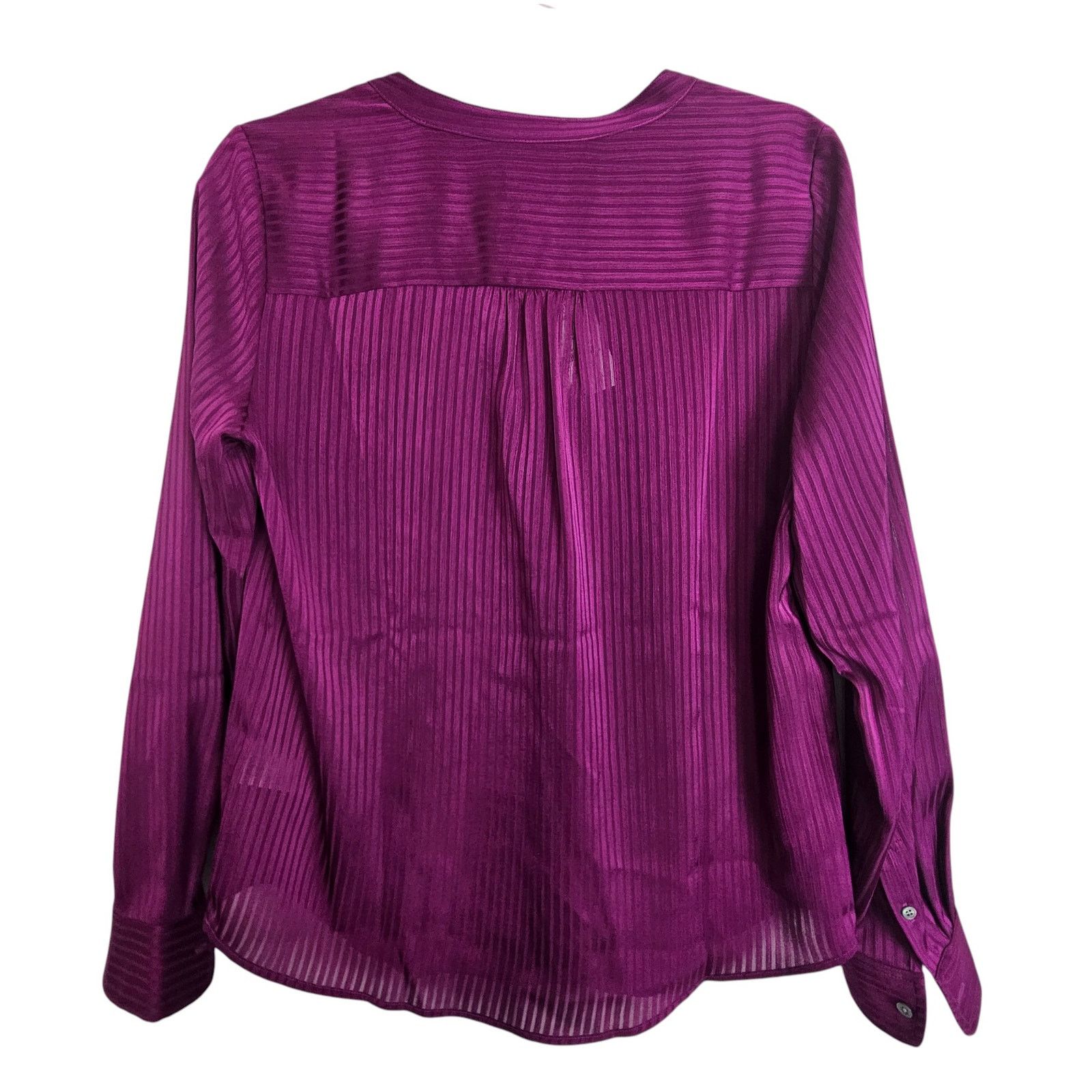 J.Crew J. Crew Womens Shadow Striped Popover Placket Blouse Size XS Size XS / US 0-2 / IT 36-38 - 10 Thumbnail