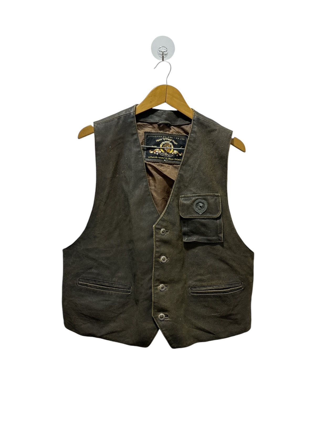 Other Vintage MGM Metro Goldwyn Mayer leather Vest Design Size US M / EU 48-50 / 2 - 1 Thumbnail