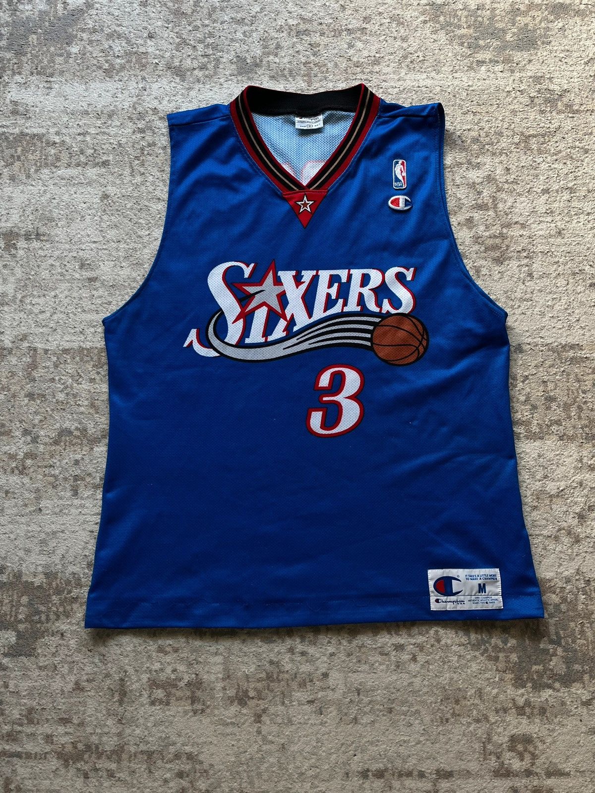 Champion Champion Sz M Sixers Iverson 2000s Rare Size US M / EU 48-50 / 2 - 1 Thumbnail