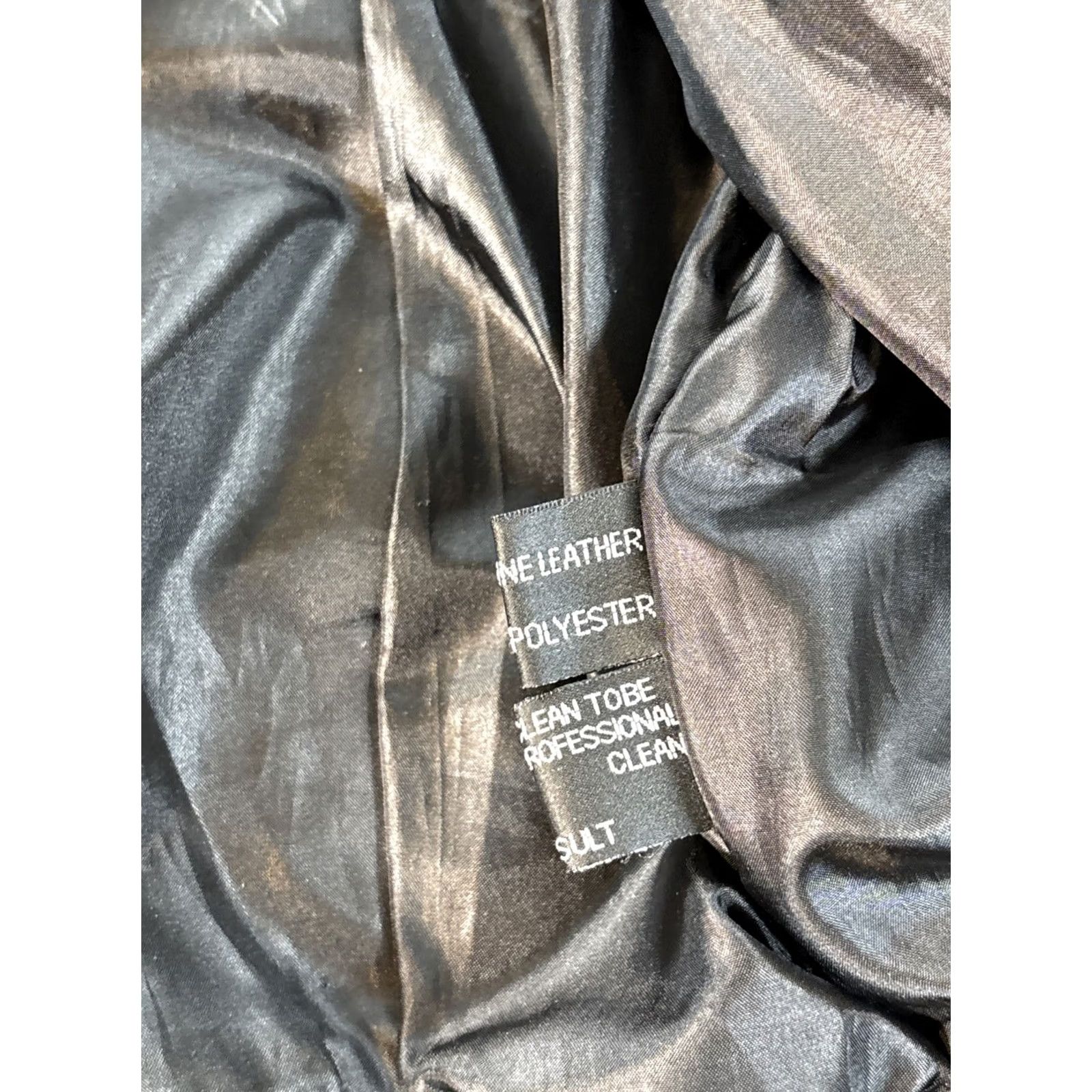 Vintage VINTAGE Knoles & Carter Leather Jacket Womens XL Black Full Zip Lambskin Italy Bomber Jacket Womens XL Black Leather Full Zip Size XL / US 12-14 / IT 48-50 - 6 Thumbnail