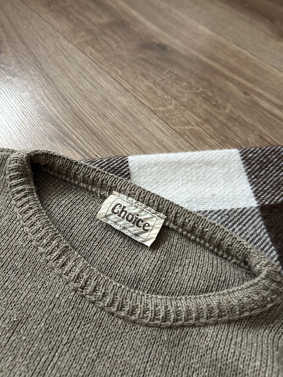 New England Outerwear × Vintage Choice England vintage knit-sweatshirt mens big logo Size US S / EU 44-46 / 1 - 3 Thumbnail