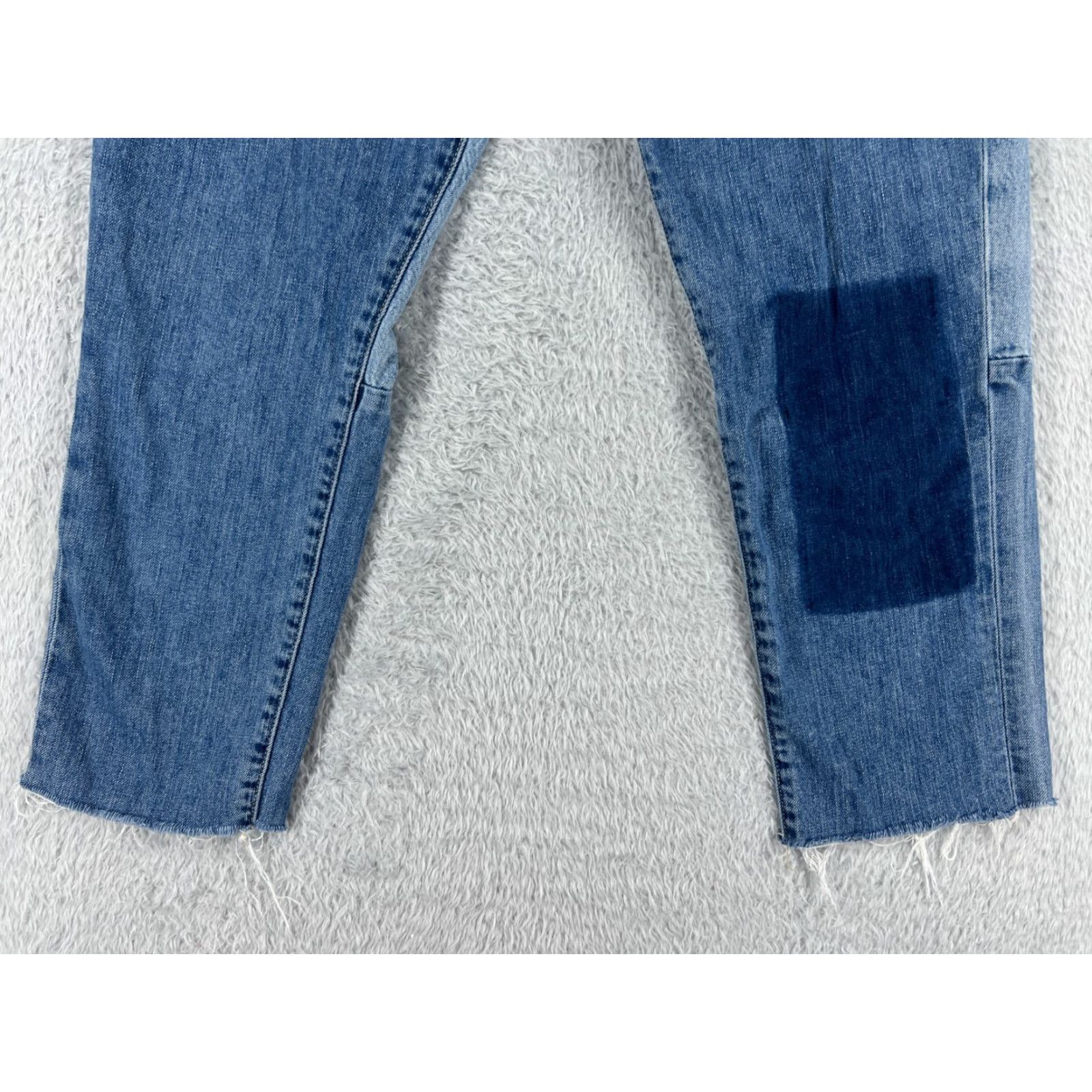 Paige Paige Jeans Womens 28 Blue Denim Callie Patches 28x22 Cotton Stretch 5-Pocket Design Paige Brand Regular Fit Size 28" / US 6 / IT 42 - 2 Thumbnail