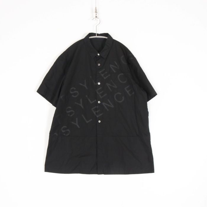 John Undercover Casual Shirt Short Sleeve Button Up Cotton Black