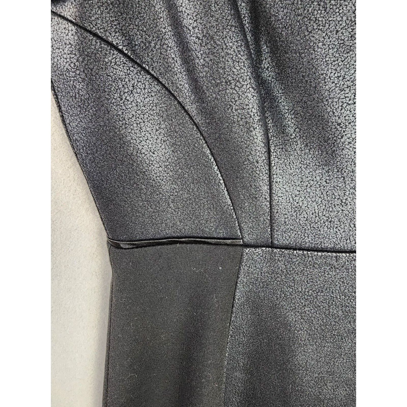 Elie Tahari Tahari Black Sheath Dress Size 4 - Textured Upper Size S / US 4 / IT 40 - 5 Thumbnail