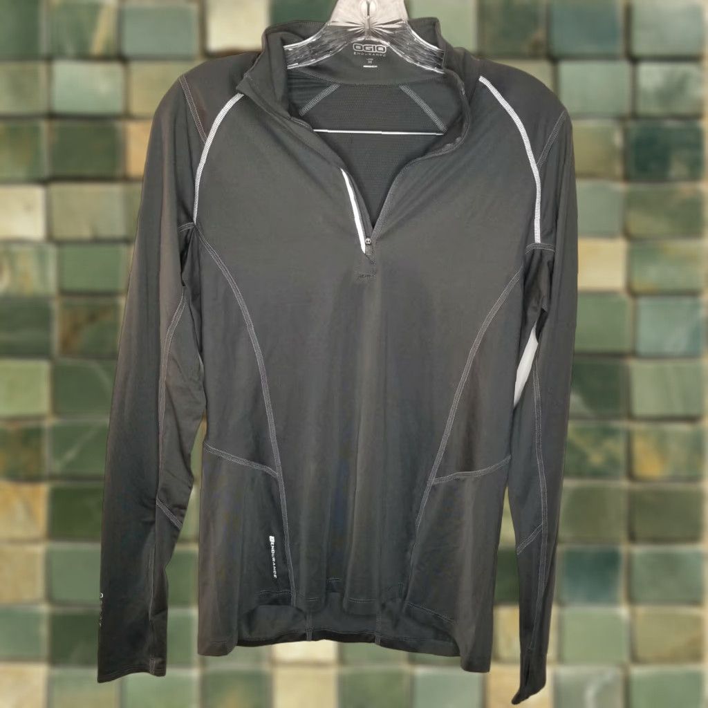 Vintage VINTAGE OGIO Women's Running Activewear Top Long Sleeve 1/4 Zip Gray Size M Size M / US 6-8 / IT 42-44 - 1 Thumbnail