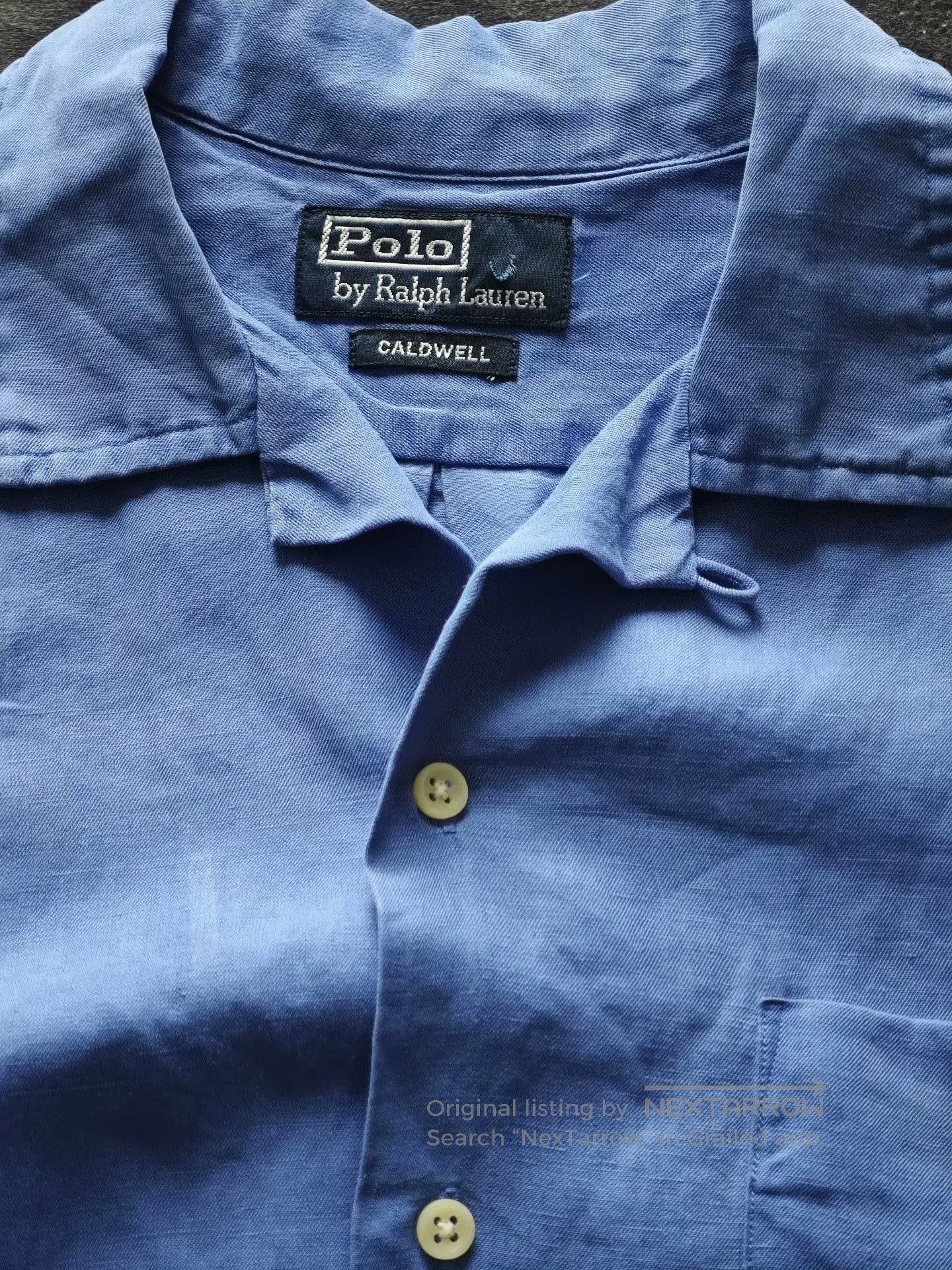 Polo Ralph Lauren Polo Ralph Lauren Blue Cuban Collar Shirt. Size US M / EU 48-50 / 2 - 3 Thumbnail