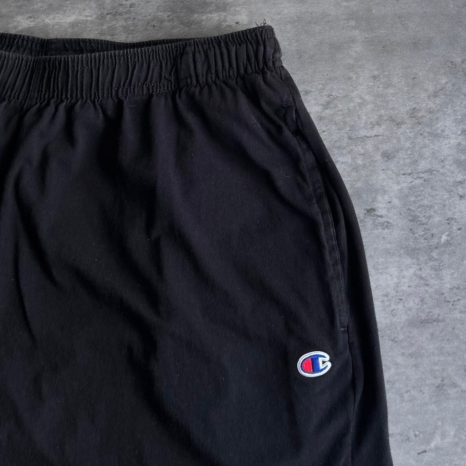 Champion × Playboi Carti Vintage Y2K Champion Black Embroidered Opium Sweatpants Size US 31 - 3 Thumbnail