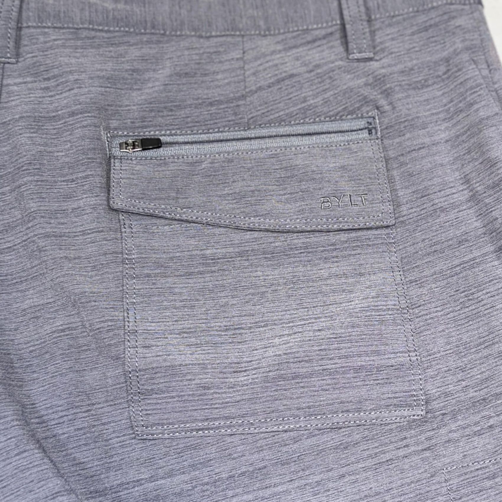 Vintage BYLT Shorts Mens 2XL Gray Kinetic Athletic Golf Casual Stretch Performance Size US 39 - 5 Thumbnail