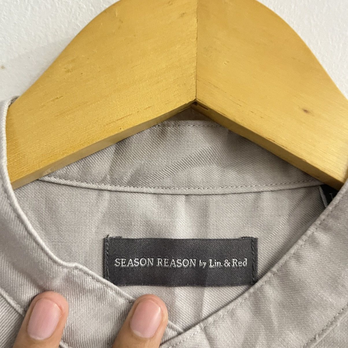 Japanese Brand Season Reason Basic Stand Collar Shirt Size US L / EU 52-54 / 3 - 3 Thumbnail