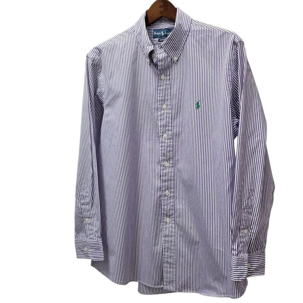 Ralph Lauren Ralph Lauren Custom Fit Striped Long-Sleeves Shirt Size 54L - 2 Thumbnail