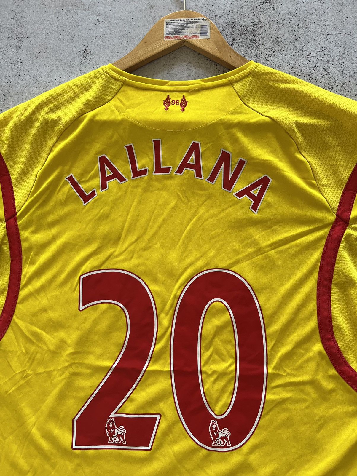 Vintage × Warrior WARRIOR LIVERPOOL 2014/2015 AWAY SOCCER JERSEY,#20 LALLANA Size US L / EU 52-54 / 3 - 7 Thumbnail