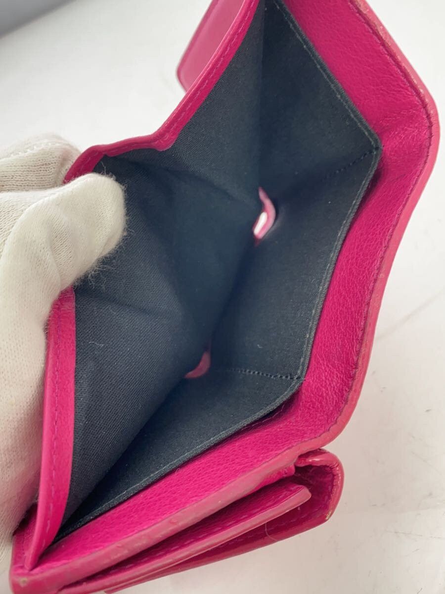 Balenciaga Balenciaga Gris Acier Fonce Leather Bi-Fold Wallet Pink Size ONE SIZE - 6 Thumbnail