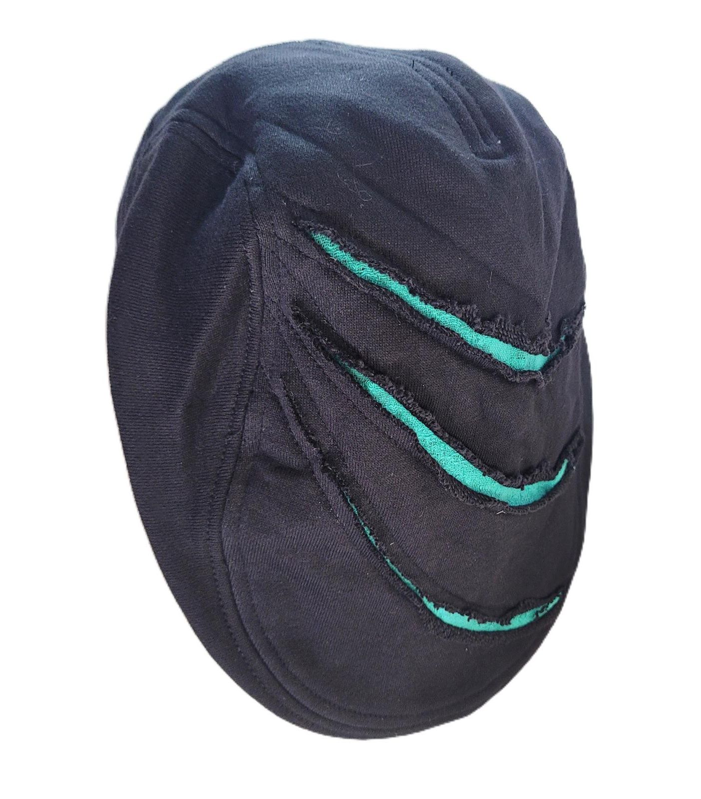 Other Newsboy Cap Black with Distressed Claw Design One Size Size ONE SIZE - 2 Thumbnail