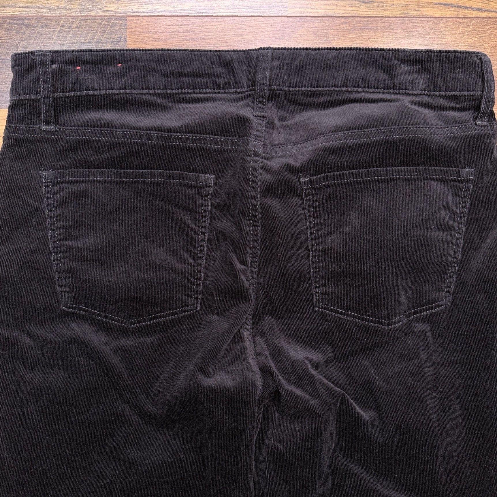 Talbots Talbots Jeans Straight Womens 8 Black Corduroy 5-Pocket Stretch Flawless Modern, Regular, Dark Wash Size 30" / US 8 / IT 44 - 6 Thumbnail