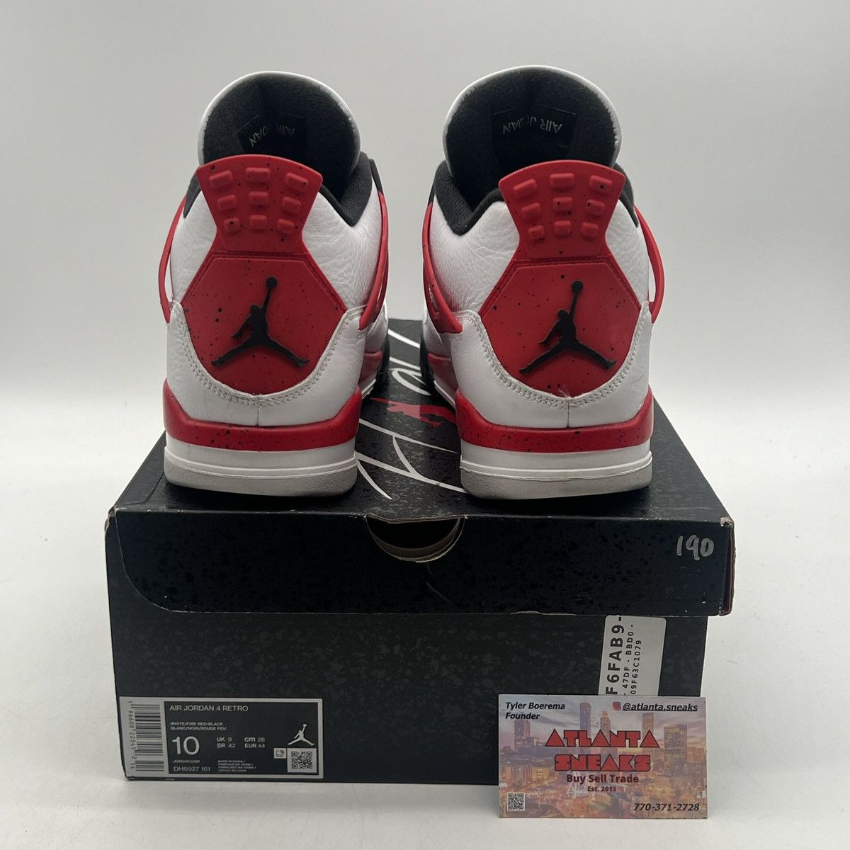 Jordan Brand Air Jordan 4 red cement Size US 10 / EU 43 - 3 Thumbnail