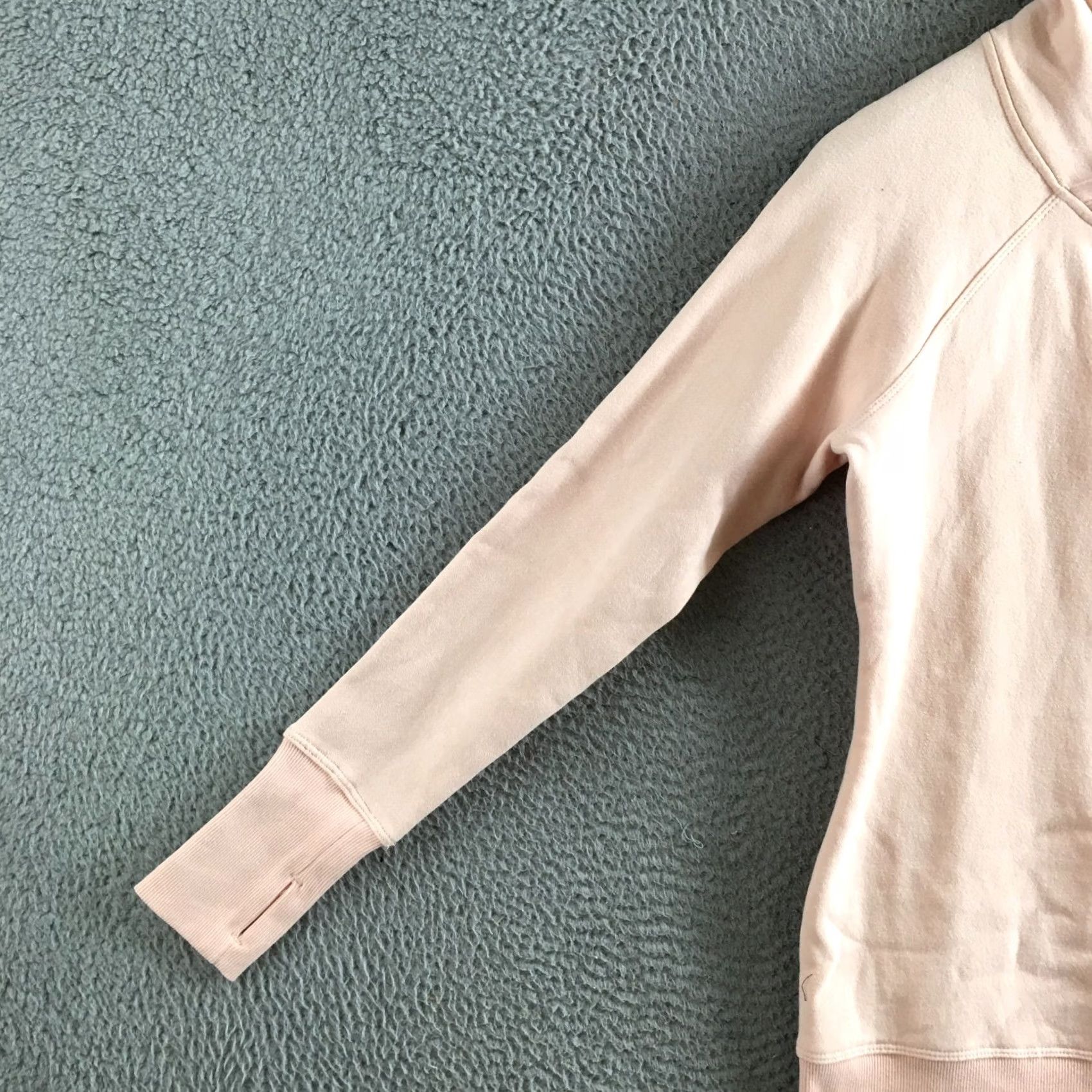 Calvin Klein Calvin Klein Sweatshirt Womens S Peach Cotton Blend Long Sleeve Mock Neck Casual Size S / US 4 / IT 40 - 4 Thumbnail