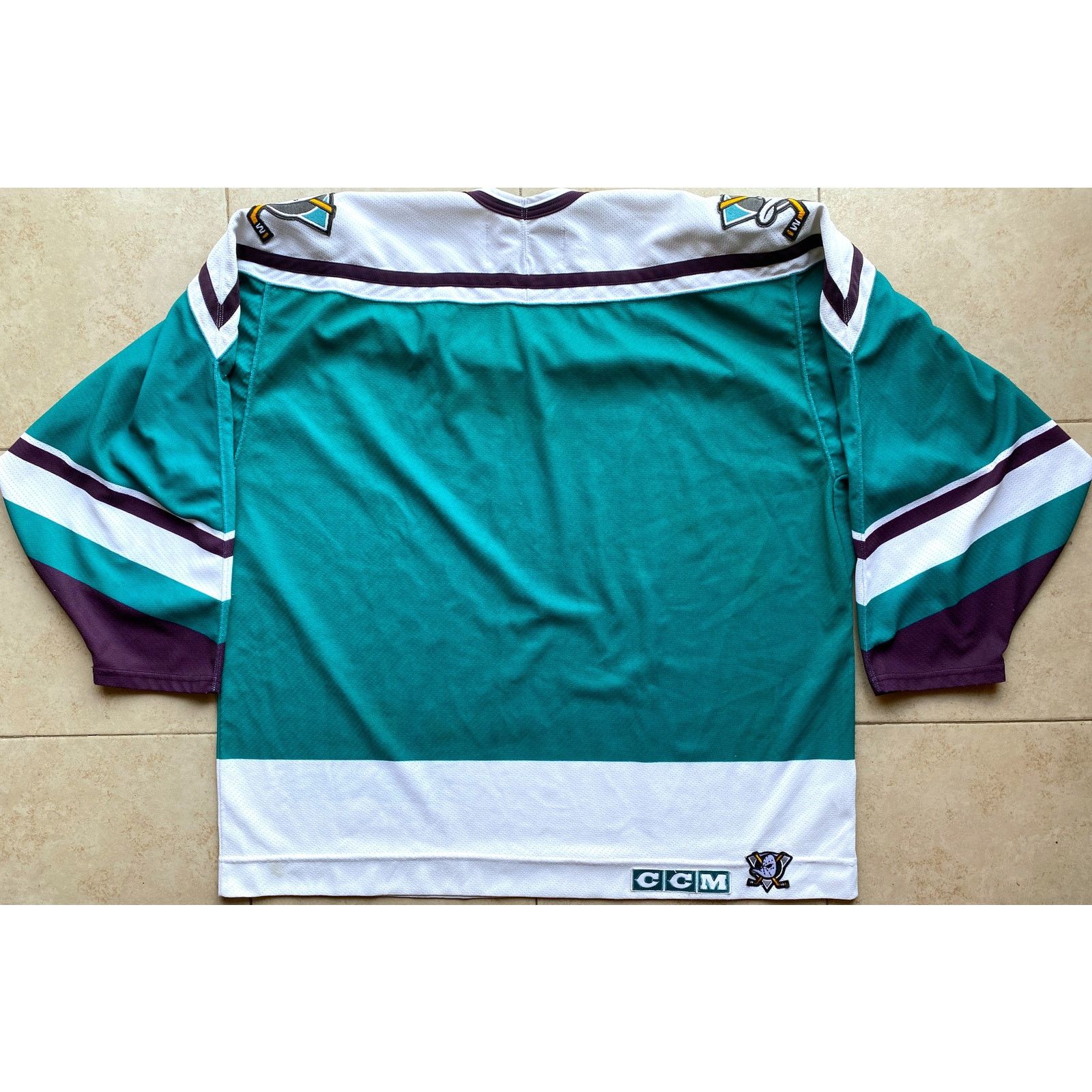 Ccm × NHL Anaheim Mighty Ducks 90s CCM WILD WING jersey 2X NHL vintage Size US XXL / EU 58 / 5 - 4 Thumbnail