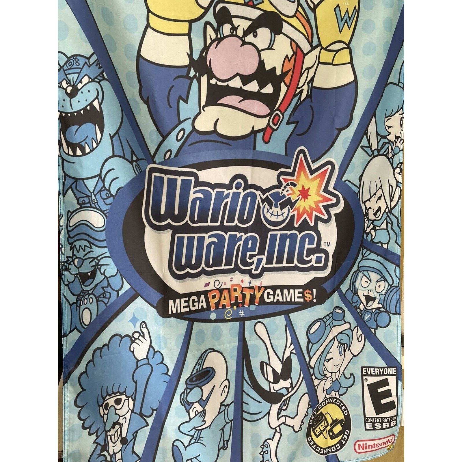 Other WarioWare Inc Mega Party Game 5ft Flag Nintendo GameCube Size ONE SIZE - 3 Thumbnail