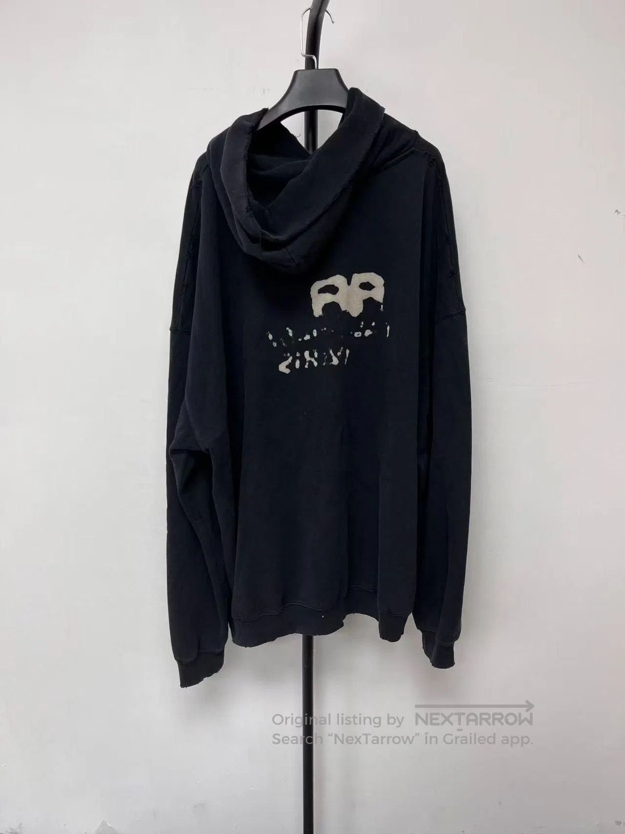Balenciaga Balenciaga Logo Print Hooded Sweatshirt Men's. Size US L / EU 52-54 / 3 - 2 Thumbnail