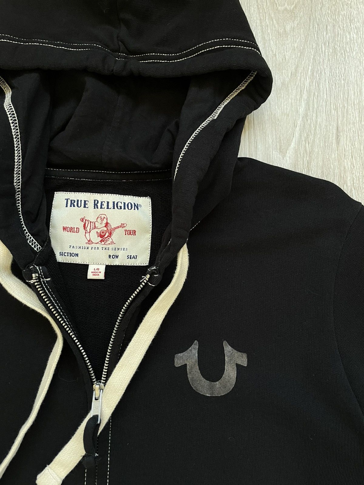 Japanese Brand × True Religion × Vintage True Religion Full Zip Hoodie Big Logo World Tour Buddha Size US L / EU 52-54 / 3 - 5 Thumbnail