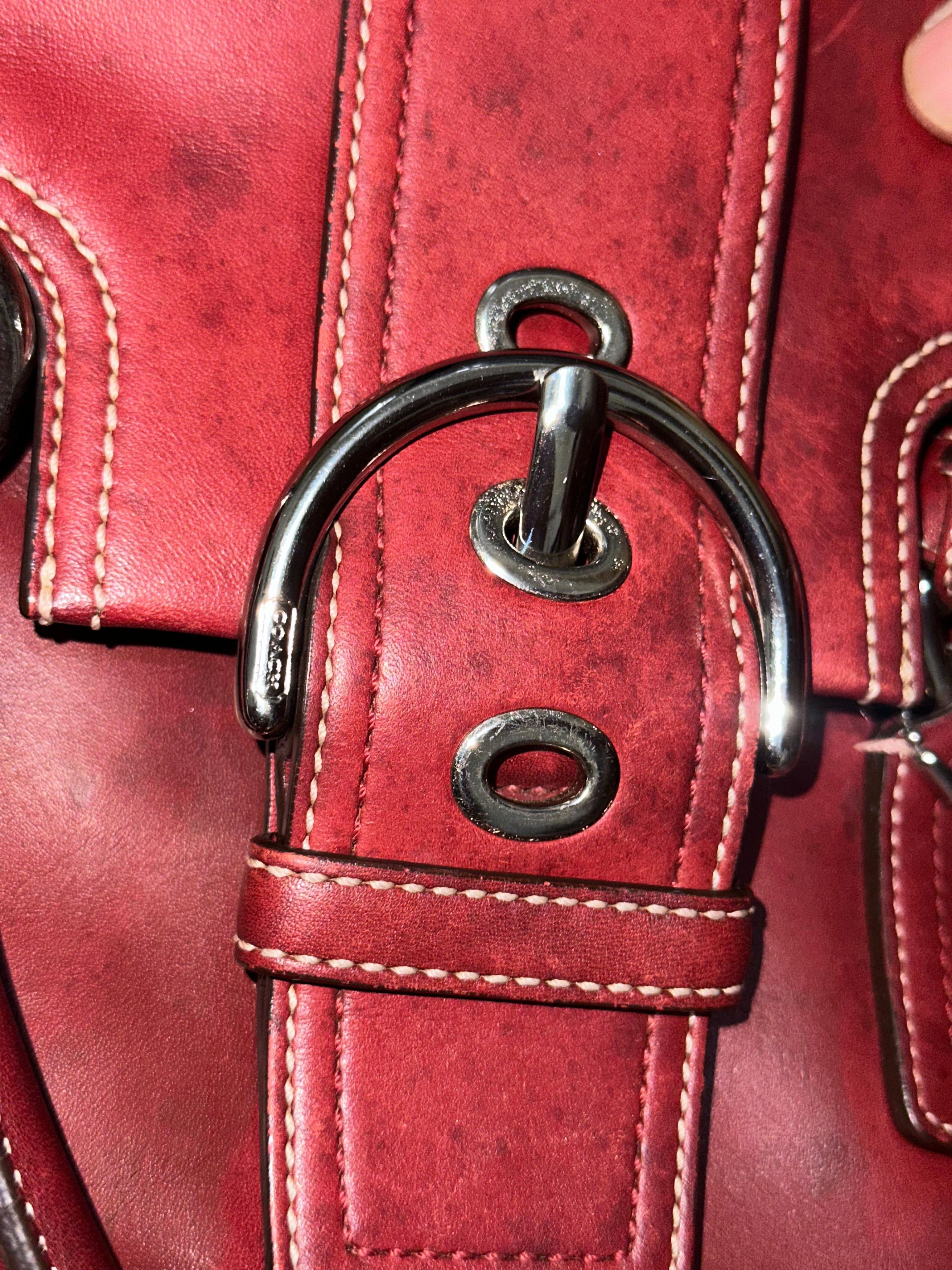 Coach Coach Shoulder bag burgundy leather Size ONE SIZE - 12 Thumbnail