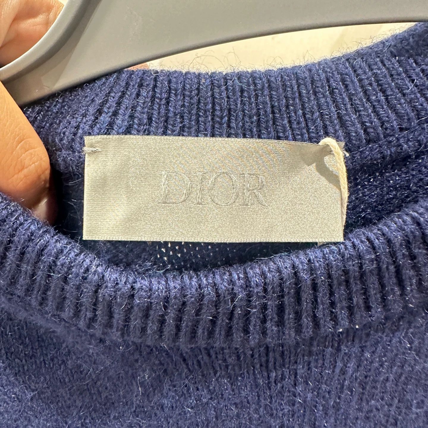 Christian Dior Monsieur Dior may259 Blue Letter Logo Knit Vest M Size US M / EU 48-50 / 2 - 3 Thumbnail