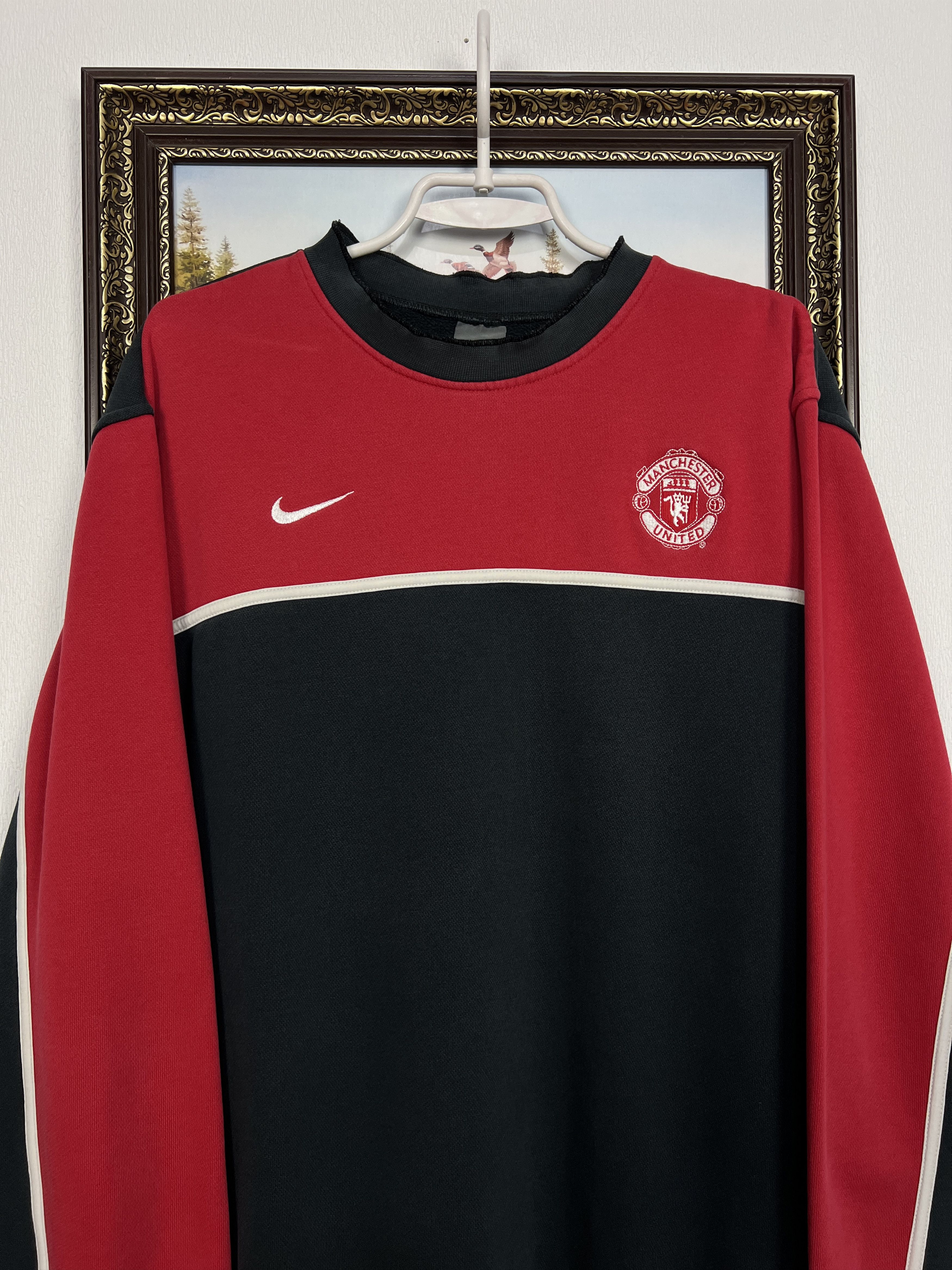Nike Manchester United Football Sweatshirt Track Top Crewneck Size US L / EU 52-54 / 3 - 2 Thumbnail