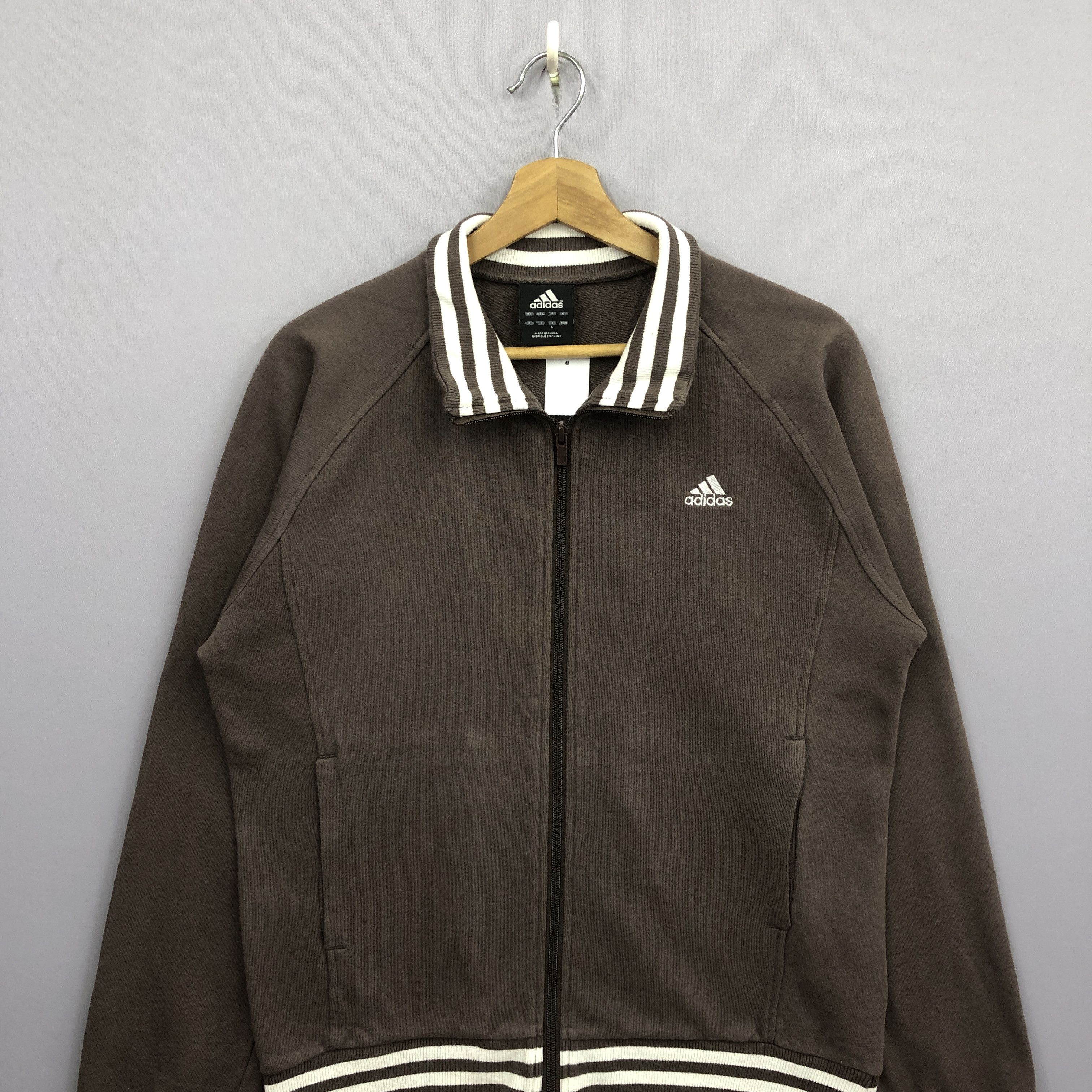 Adidas × Vintage Vintage Adidas Zipper Sweater Sweatshirt Jumper Size US M / EU 48-50 / 2 - 2 Thumbnail