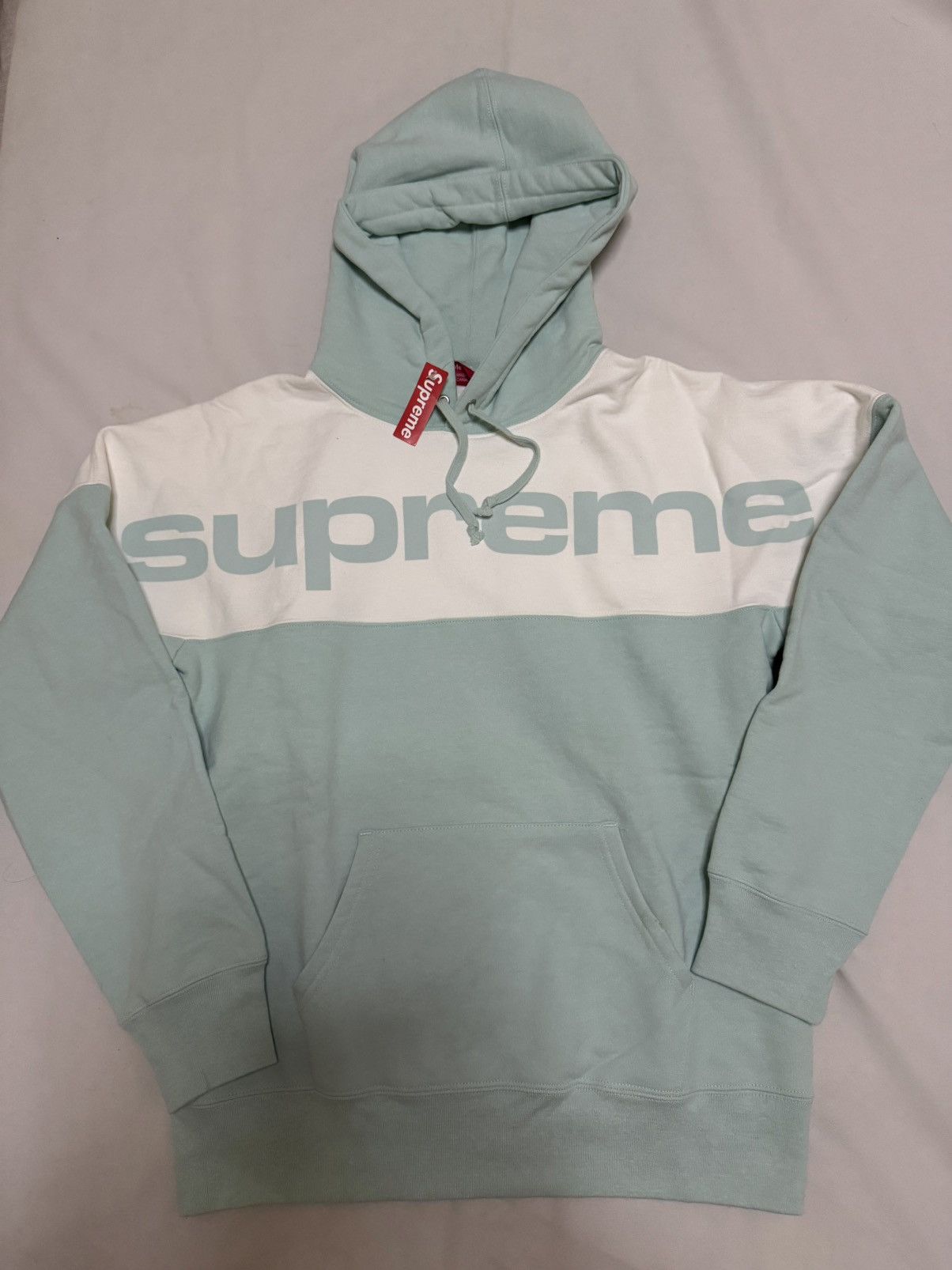 Supreme blocked hooded sweatershirt hoodie