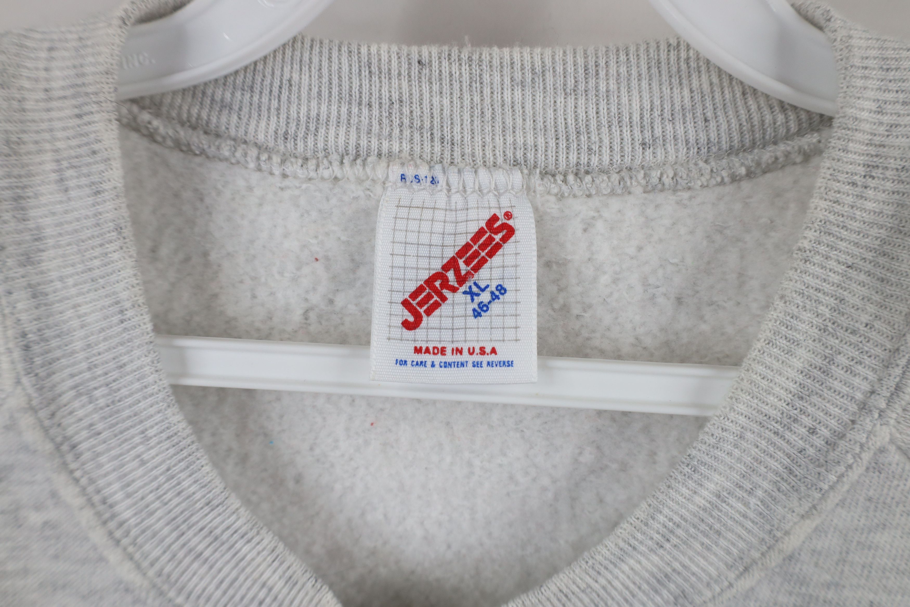 Vintage Vintage 90s Streetwear Crewneck Sweatshirt Heather Gray USA Size US XL / EU 56 / 4 - 11 Thumbnail