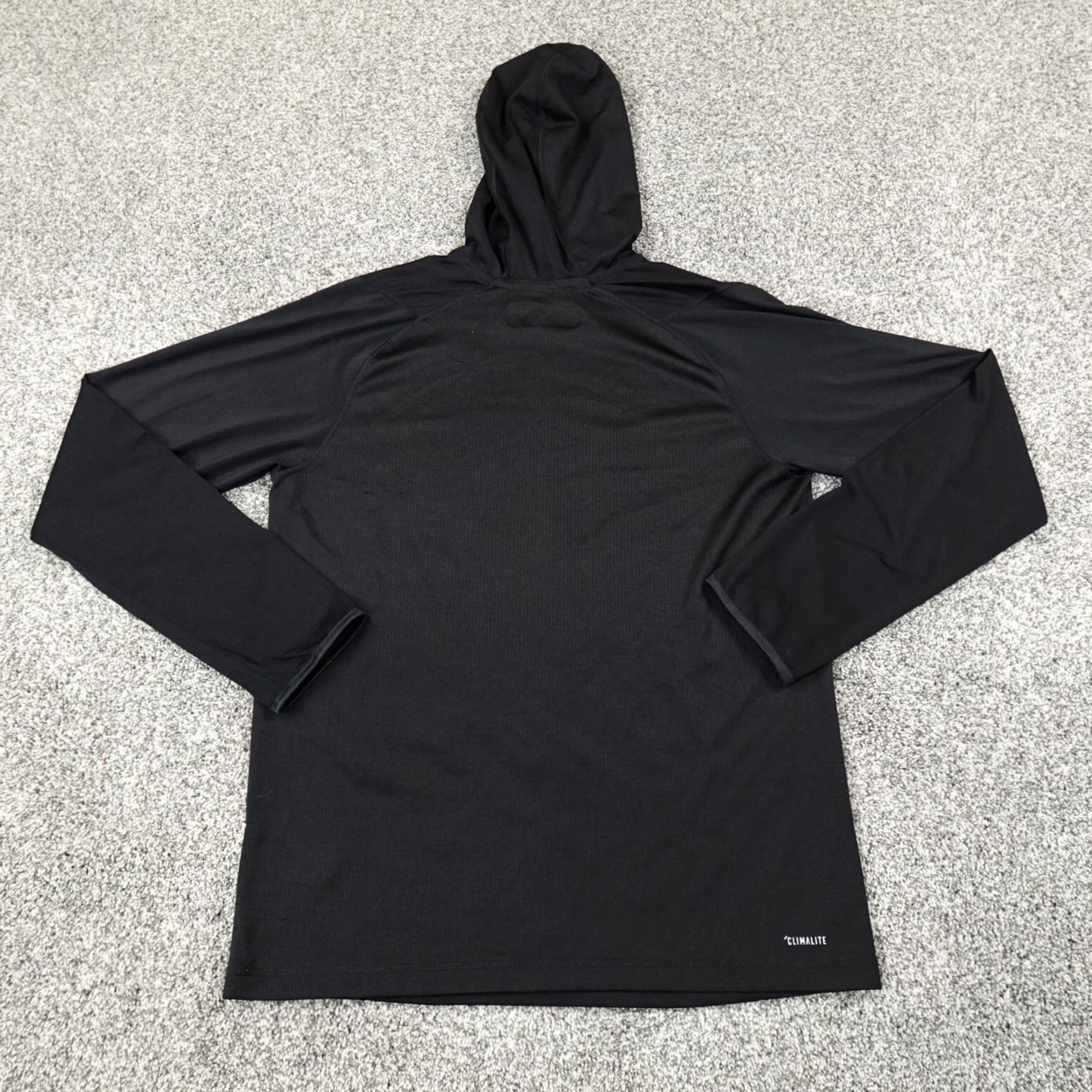 Adidas Adidas Sweater Mens Large Black Lightweight Outdoor Hoodie Climalite Shirt Size US L / EU 52-54 / 3 - 7 Thumbnail