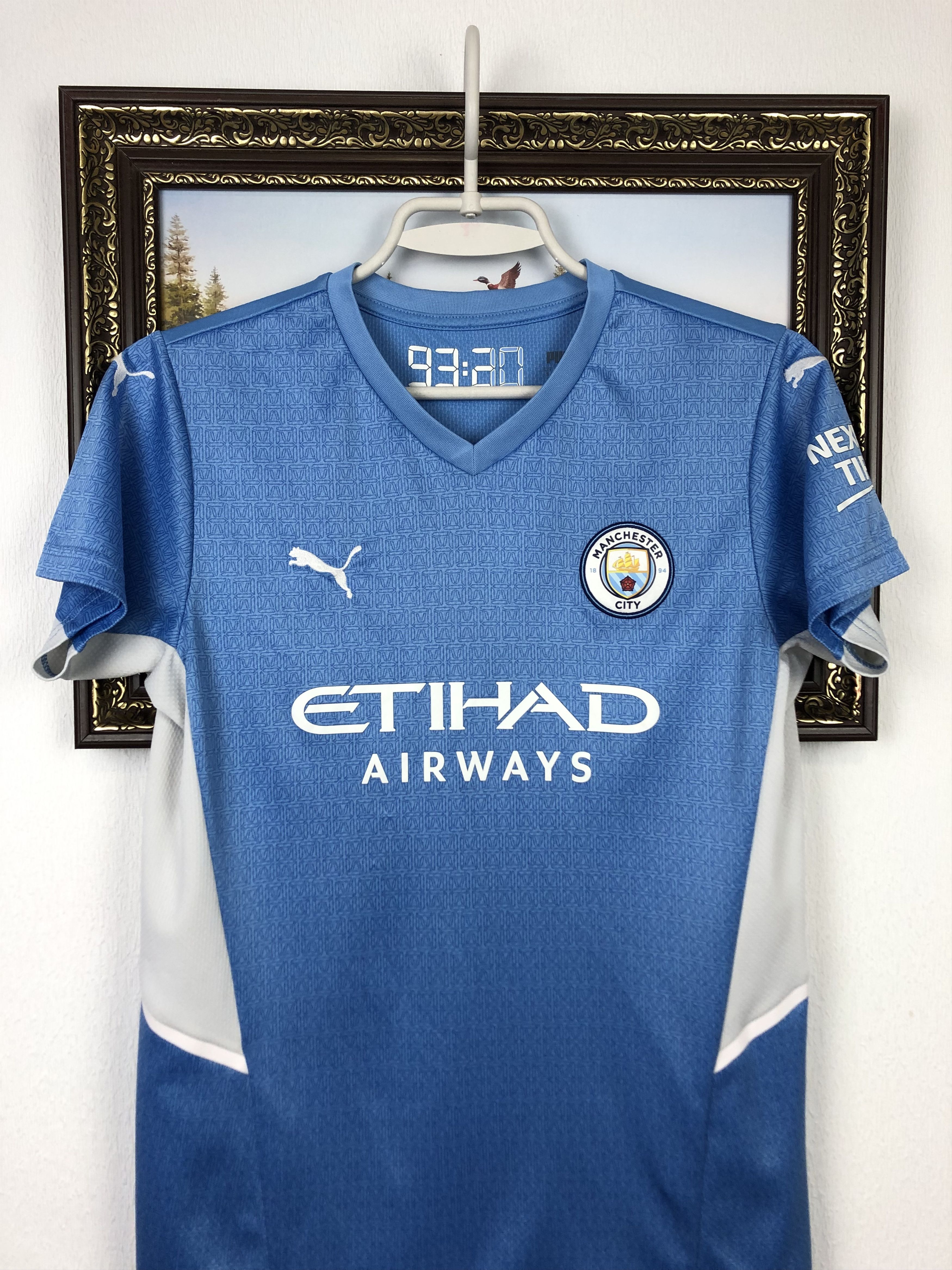Puma Manchester City football shirt 2021 Soccer Jacket Tee Hype Size US S / EU 44-46 / 1 - 2 Thumbnail