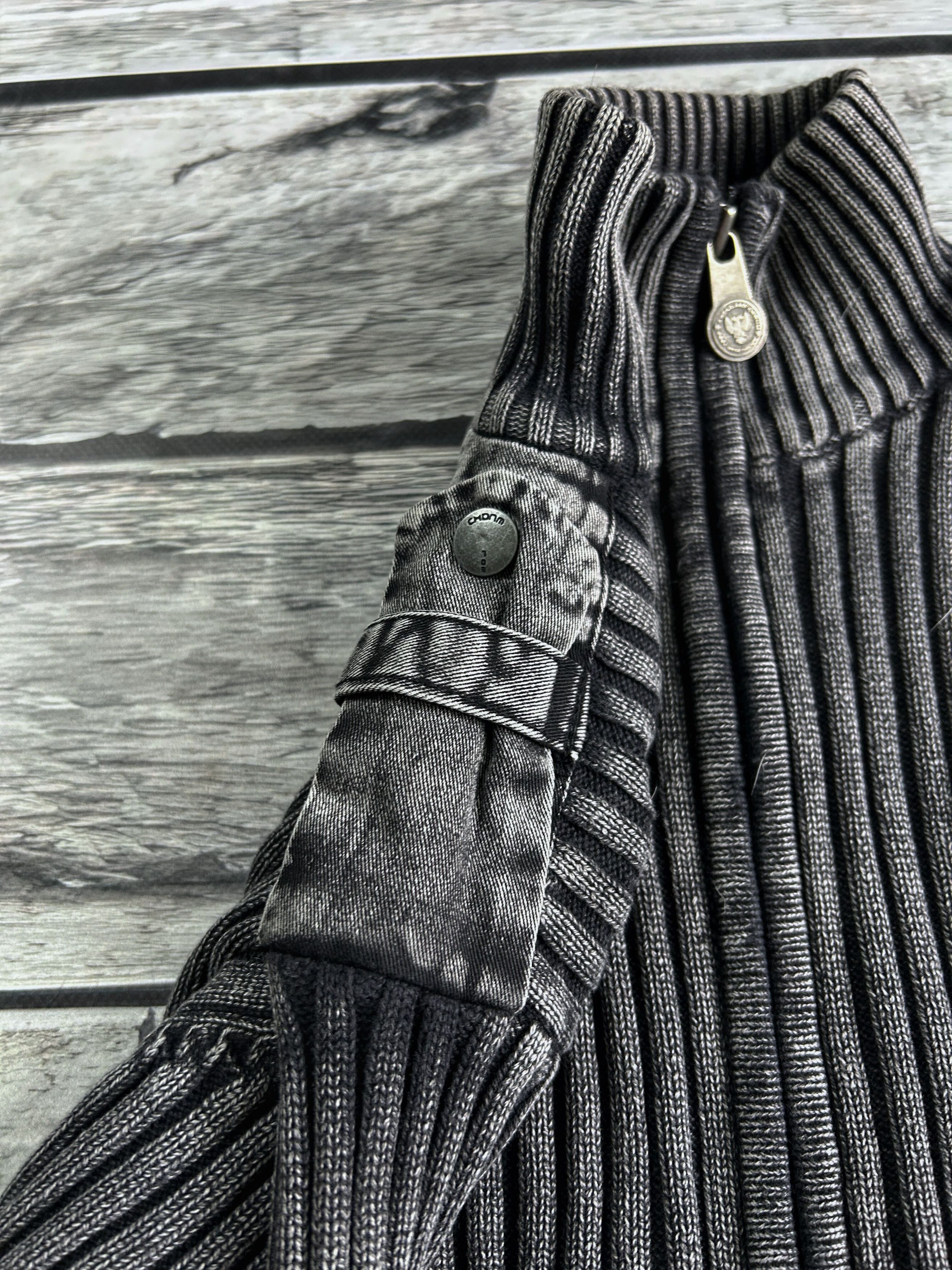 Vintage Grey Ribbed Zip Sweater Cropped Slim Fit Minimal Archive Size US M / EU 48-50 / 2 - 9 Thumbnail