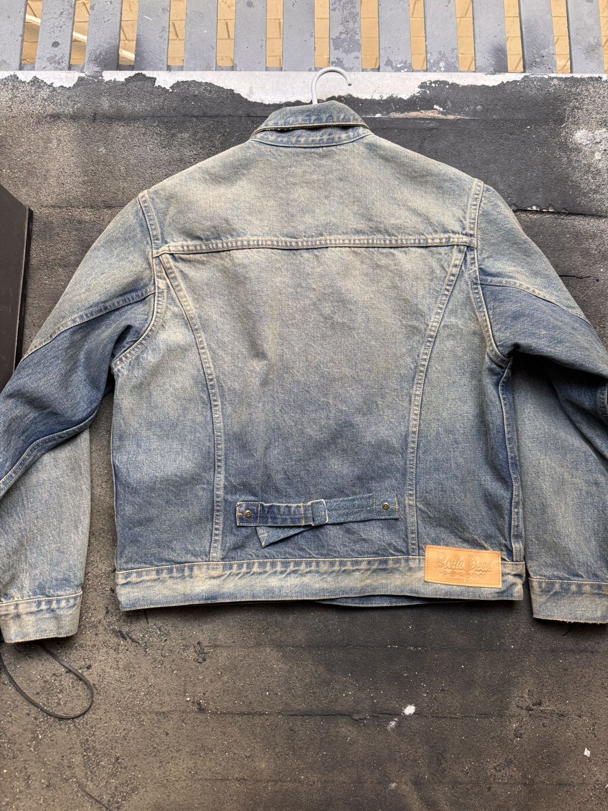 Brain Dead Brain Dead Washed Indigo Denim Jacket - Sz Large Size US L / EU 52-54 / 3 - 6 Thumbnail