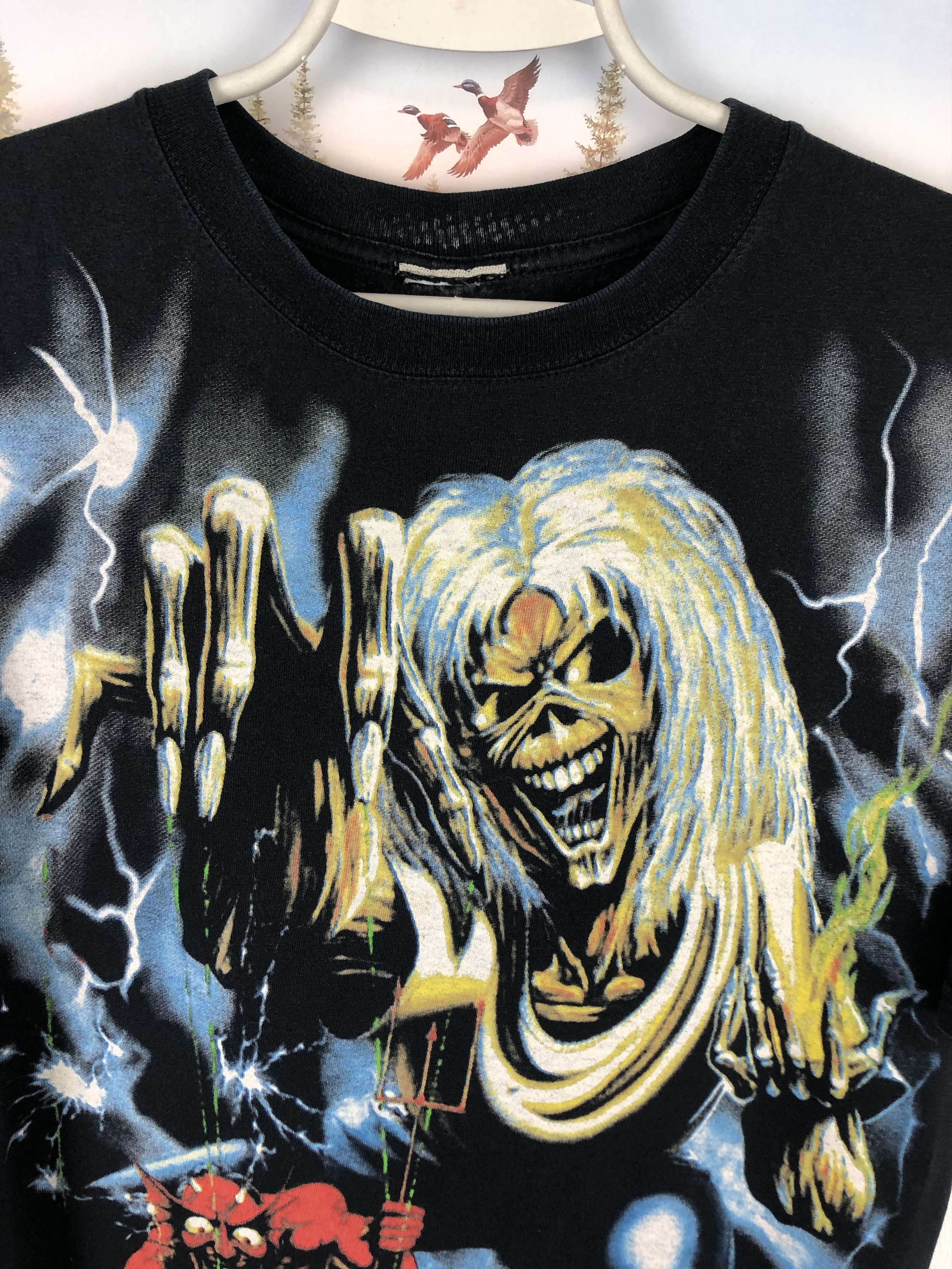 Band Tees × Vintage Vintage Iron Maiden The Number of The Beast Band Shirt Tee Size US M / EU 48-50 / 2 - 5 Thumbnail