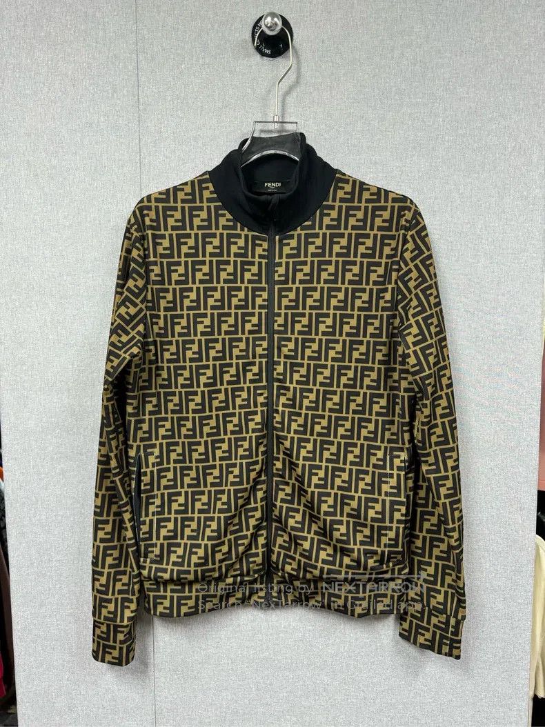 Fendi Fendi Full Print Brown Jacket Size US M / EU 48-50 / 2 - 1 Thumbnail