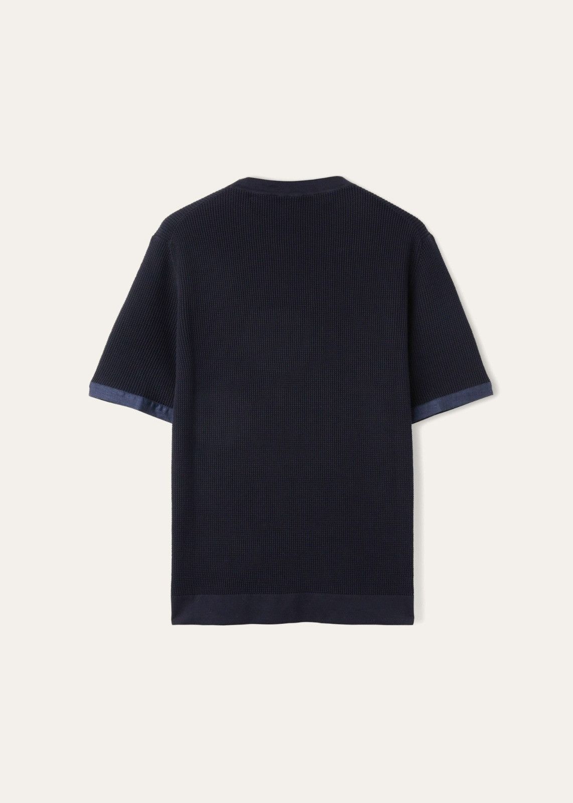 Loro Piana o1srvl11e1224 Girocollo Cotton T-Shirt in Navy Blue Size US M / EU 48-50 / 2 - 2 Thumbnail