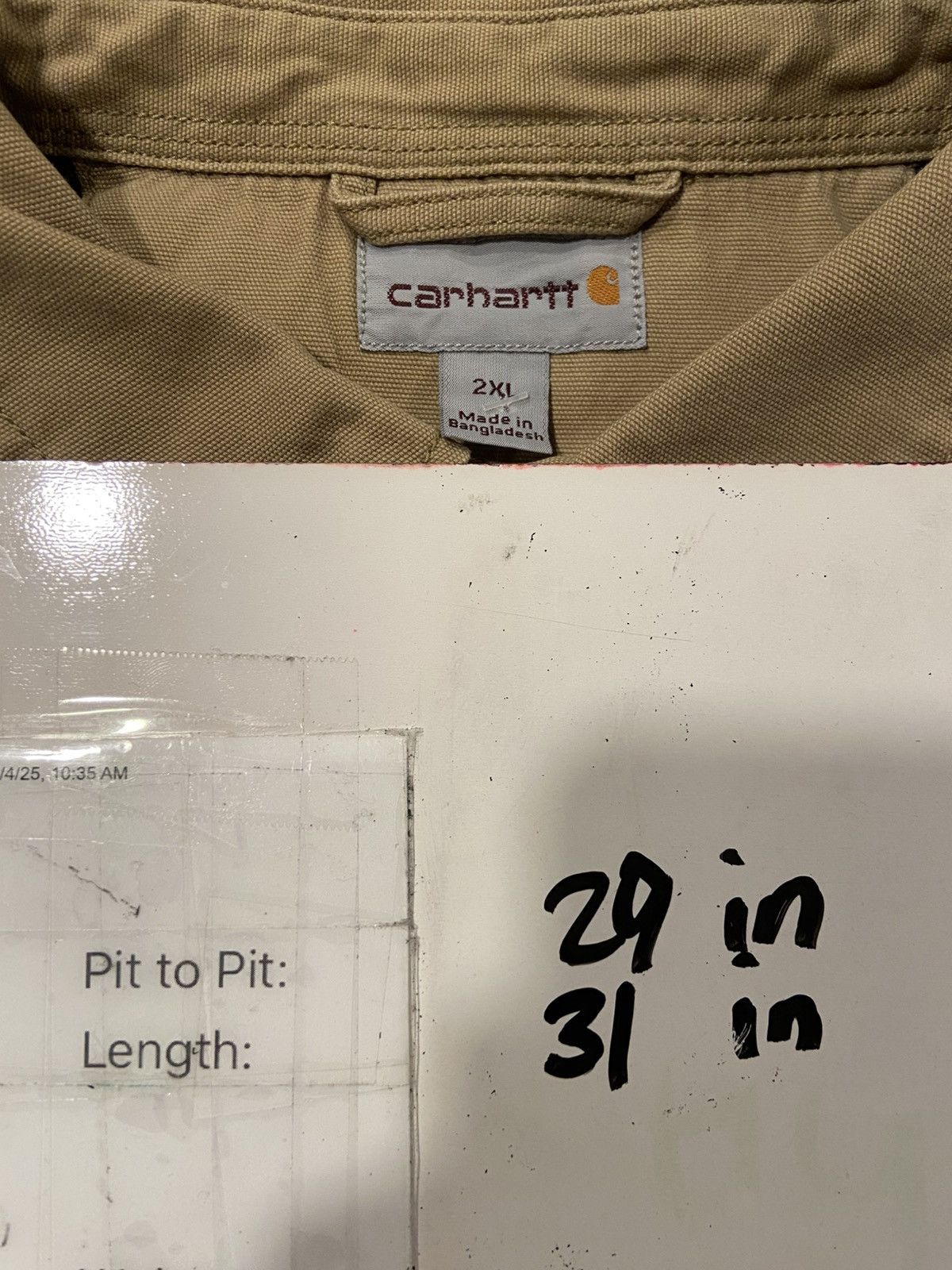 Carhartt Carhartt Rugged Flex Fleece Lined Shirt Size US XXL / EU 58 / 5 - 4 Thumbnail
